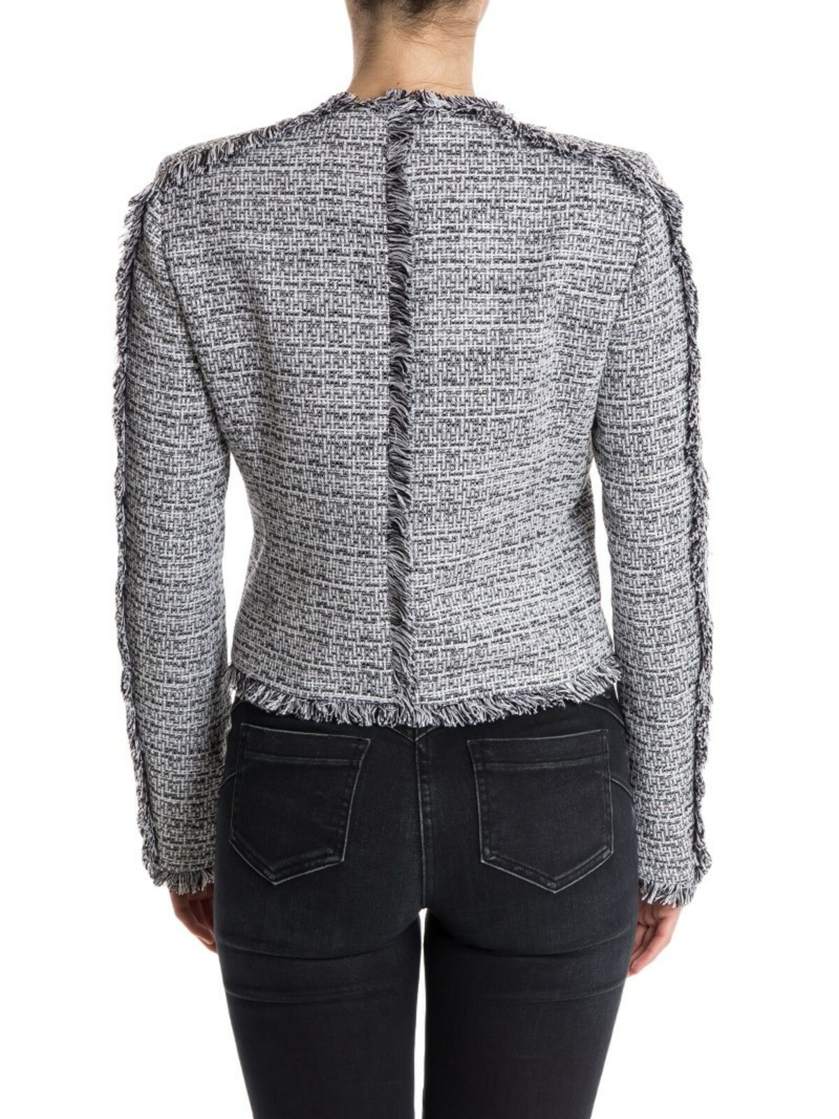 Cotton jacket 61KW1401LITTLEKARLBOUCLEJACKET998BLACKWHITE (KARL LAGERFELD / カジュアルジャケット・ベスト ) | KARL LAGERFELD (カール・ラガーフェルド)(1)