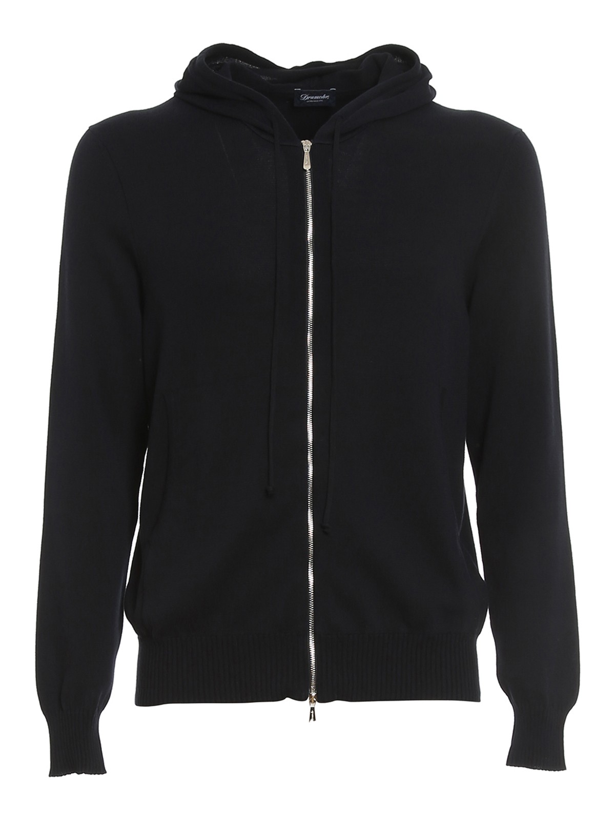 Stocking stitch cotton hoodie D1Z305CZ795 (Drumohr / ニット・セーター・カーディガン ) | Drumohr (ドルモア)