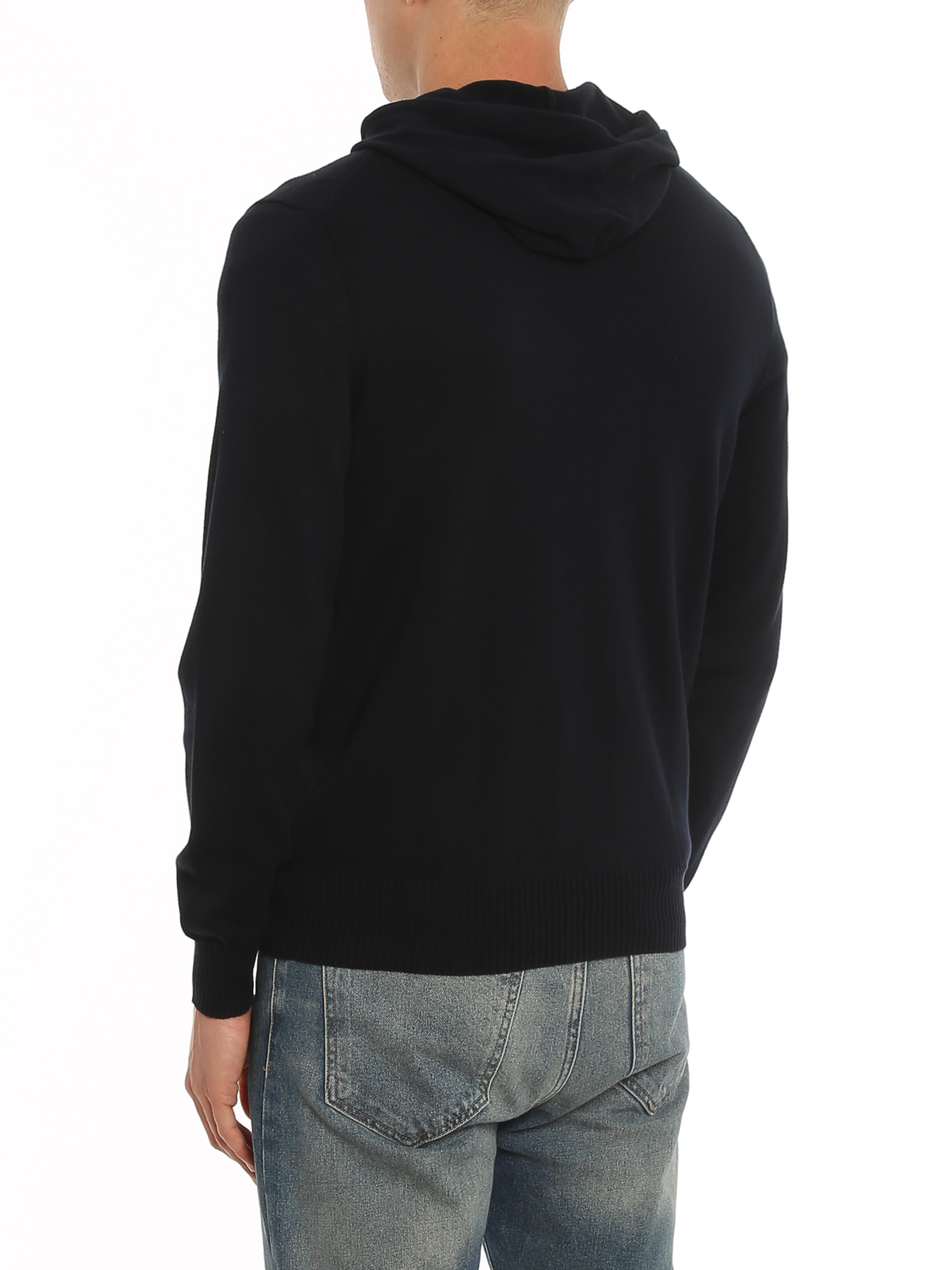 Stocking stitch cotton hoodie D1Z305CZ795 (Drumohr / ニット・セーター・カーディガン ) | Drumohr (ドルモア)(3)