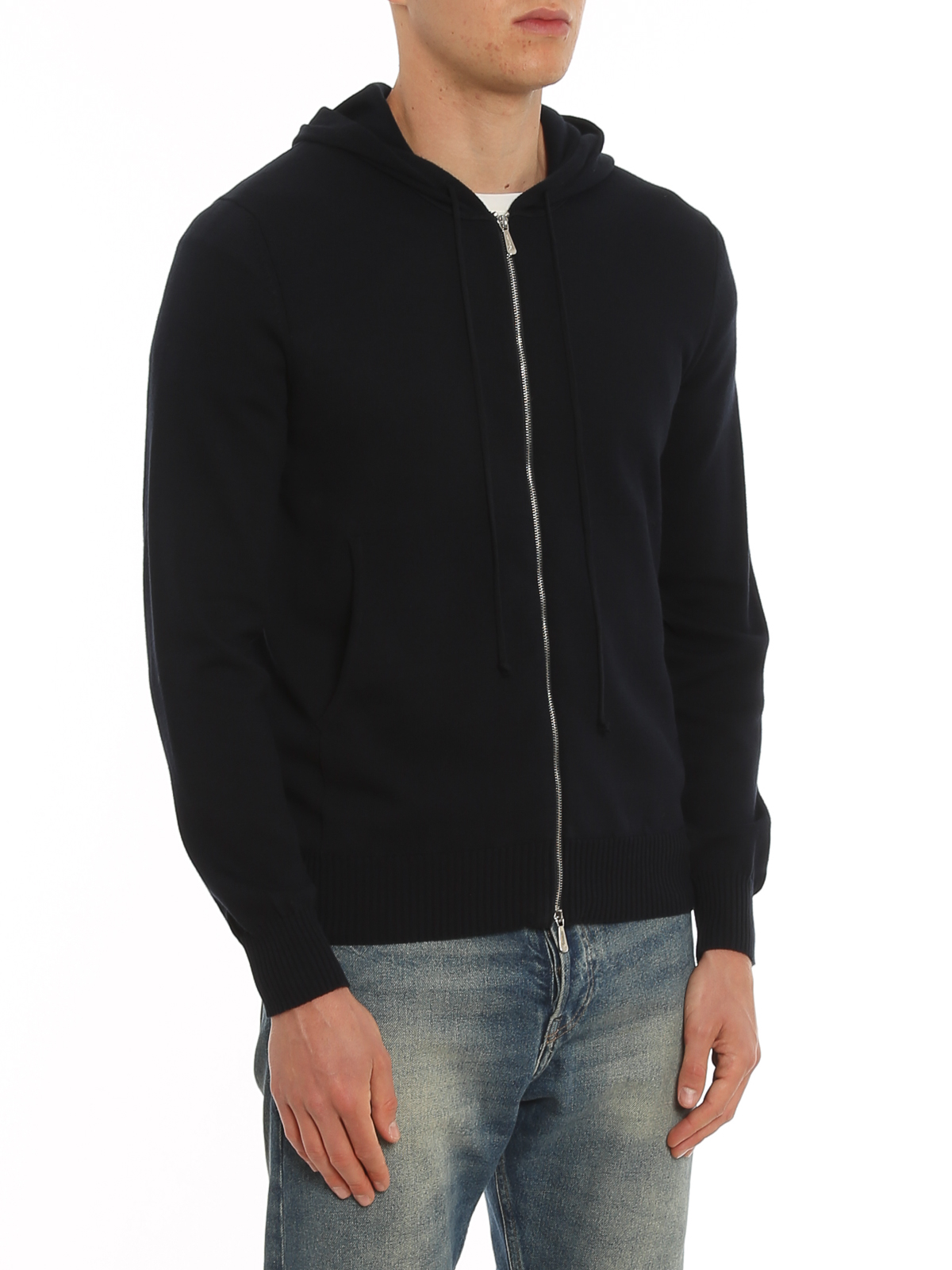 Stocking stitch cotton hoodie D1Z305CZ795 (Drumohr / ニット・セーター・カーディガン ) | Drumohr (ドルモア)(4)