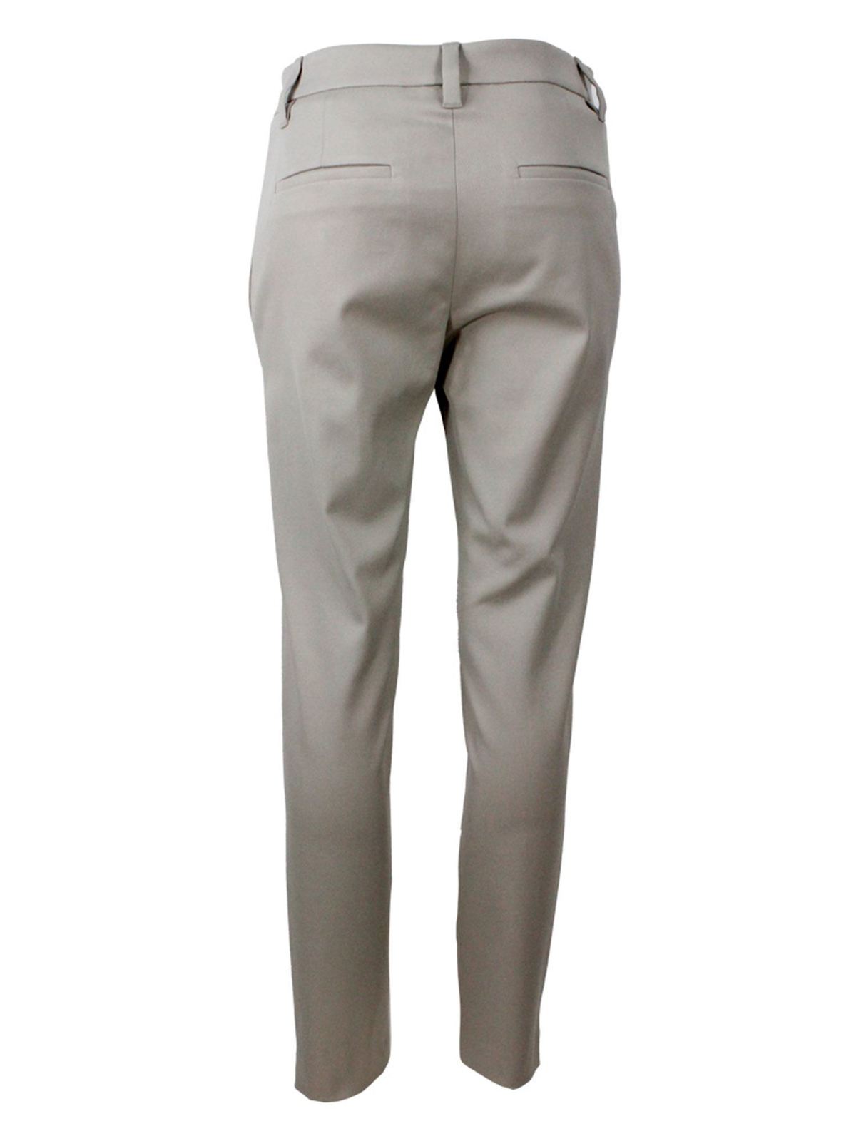 Cropped trousers in beige MA126P7258C7496 (Brunello Cucinelli / パンツ ) | Brunello Cucinelli (ブルネロ・クチネリ)(1)