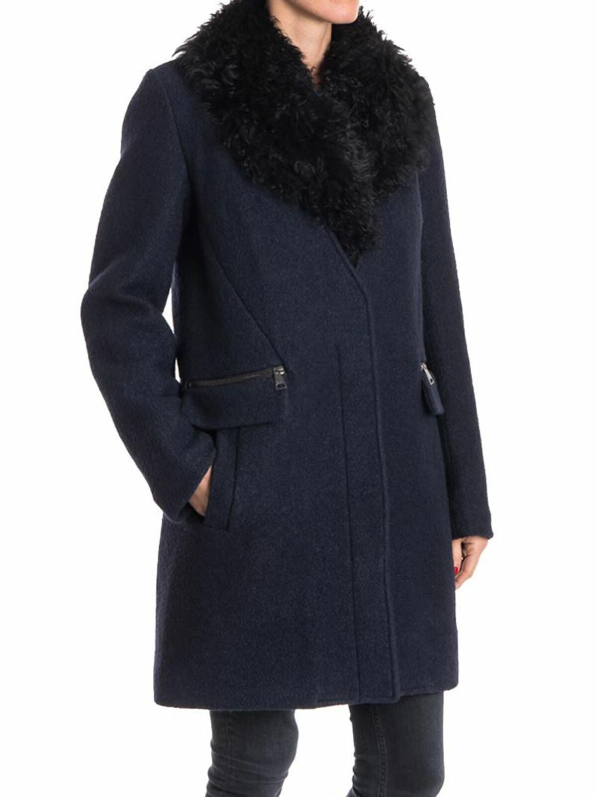 Wool blend coat 76KW1504315 (KARL LAGERFELD / コート・ダウン ) | KARL LAGERFELD (カール・ラガーフェルド)(1)