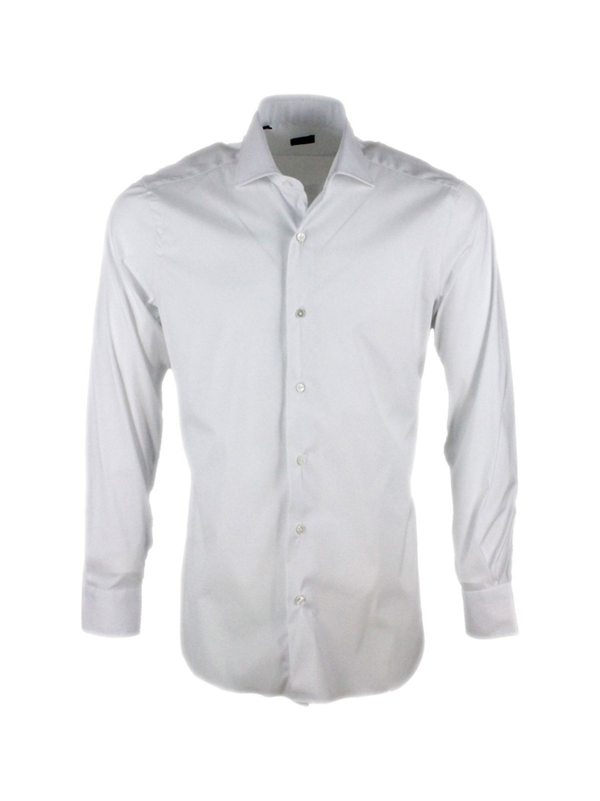 Cotton shirt in white I1U132PZ1800 (BARBA / シャツ・ブラウス ) | BARBA (バルバ)