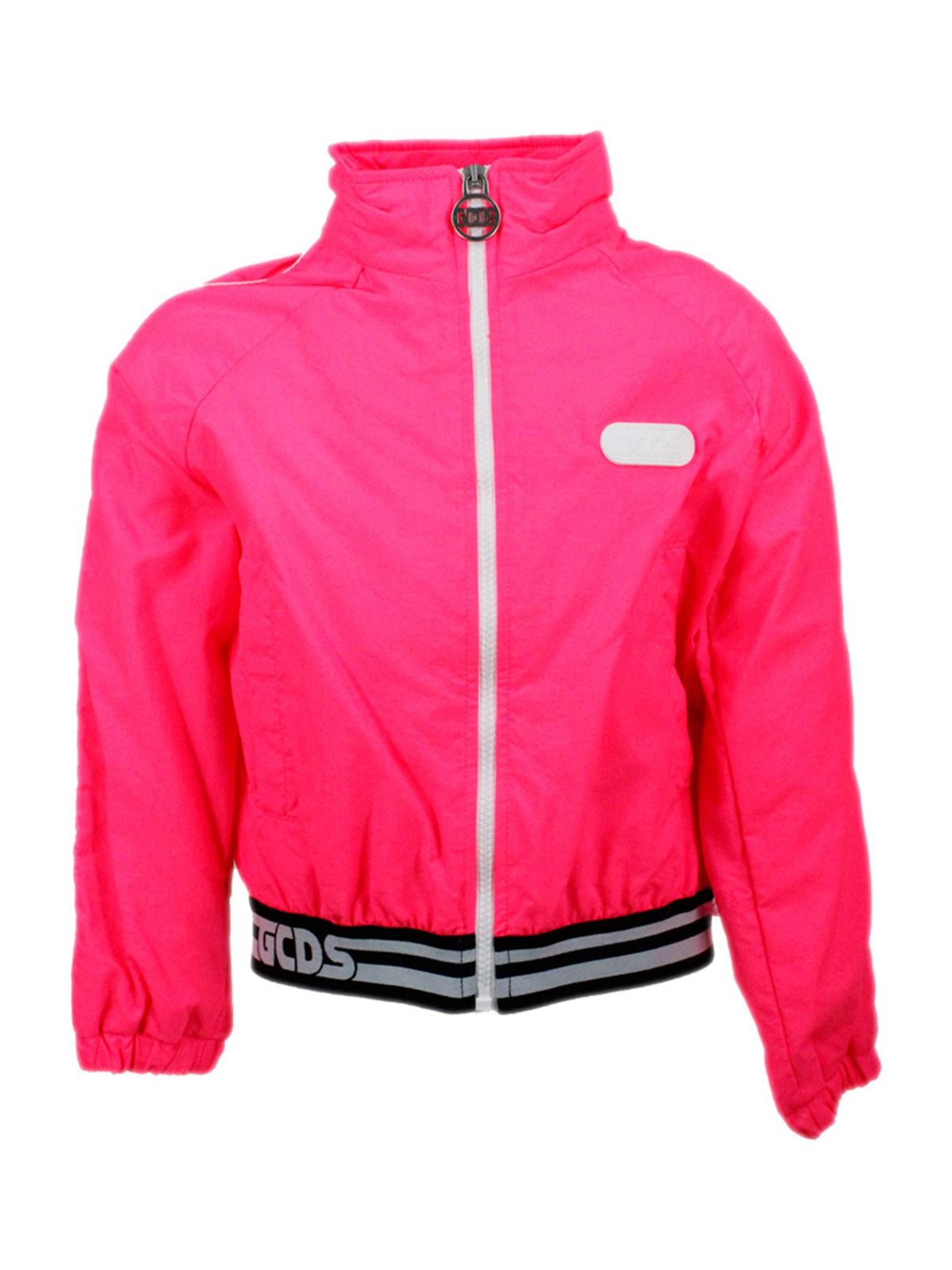 Logo jacket in fuchsia 027657200 (GCDS / カジュアルジャケット ) | GCDS (ジーシーディーエス)