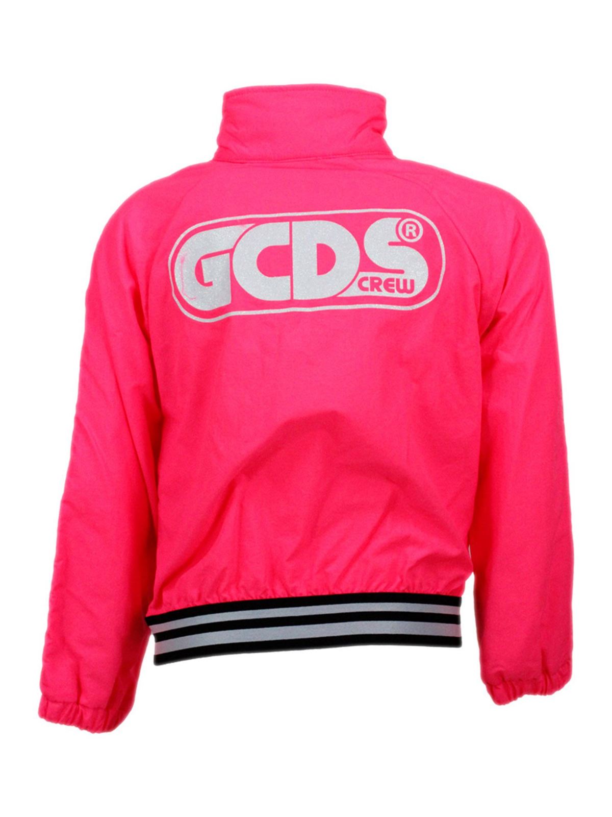 Logo jacket in fuchsia 027657200 (GCDS / カジュアルジャケット ) | GCDS (ジーシーディーエス)(1)