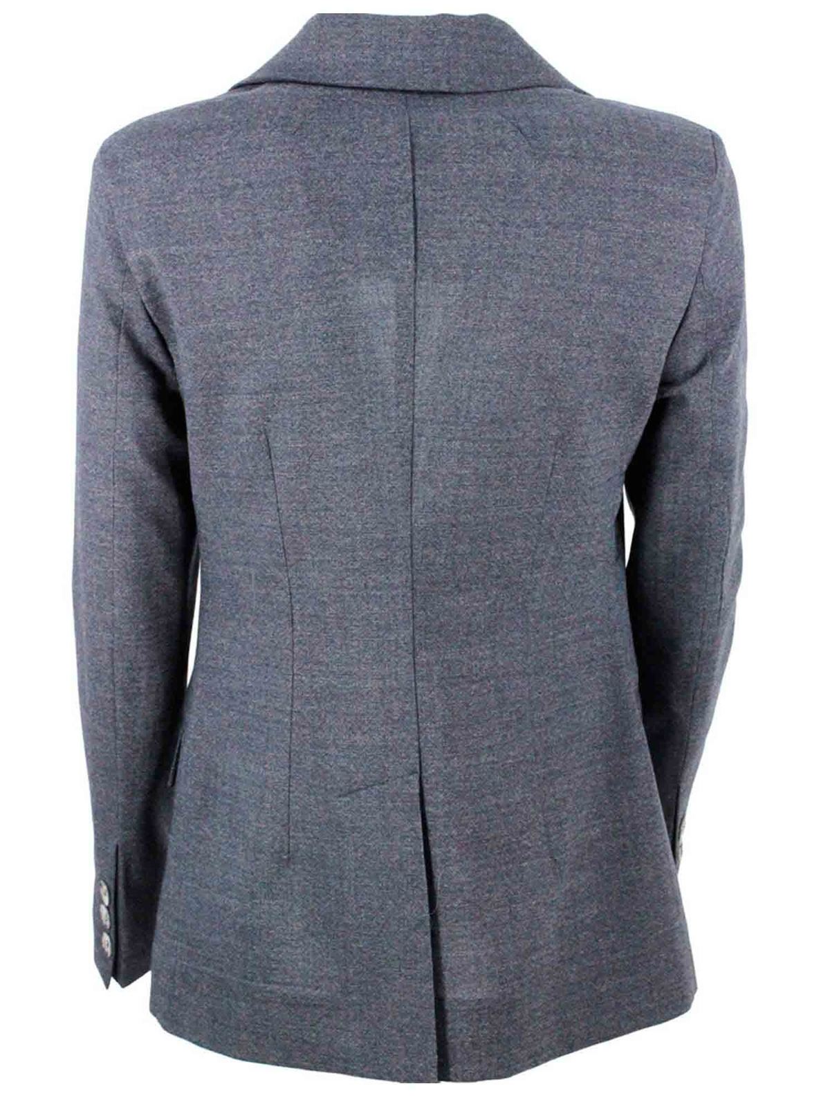 Single-breasted jacket in gray GI290002 (BARBA / スーツ・ジャケット ) | BARBA (バルバ)(1)