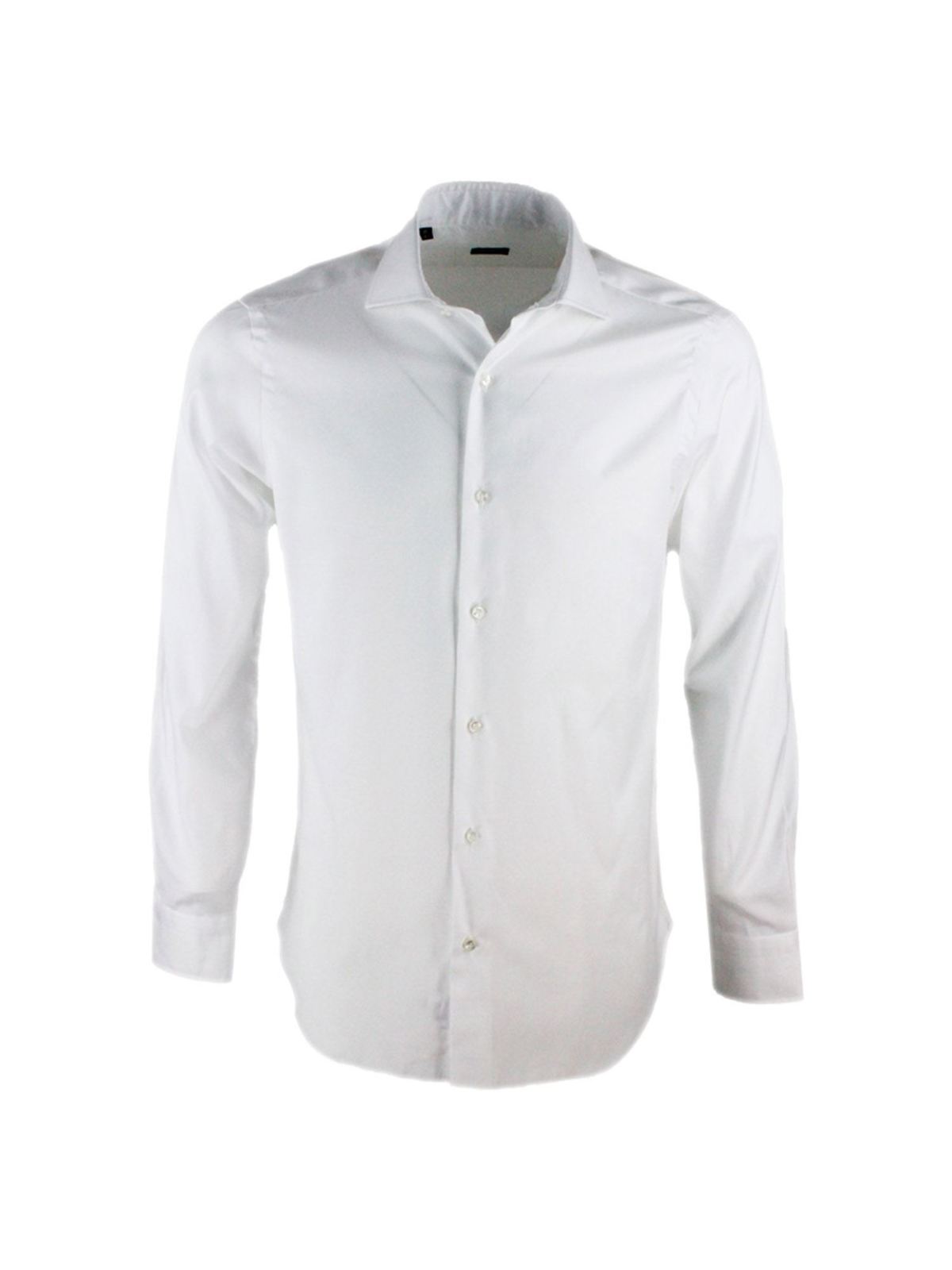 Cotton shirt in white I1U13RPZ5009 (BARBA / シャツ・ブラウス ) | BARBA (バルバ)