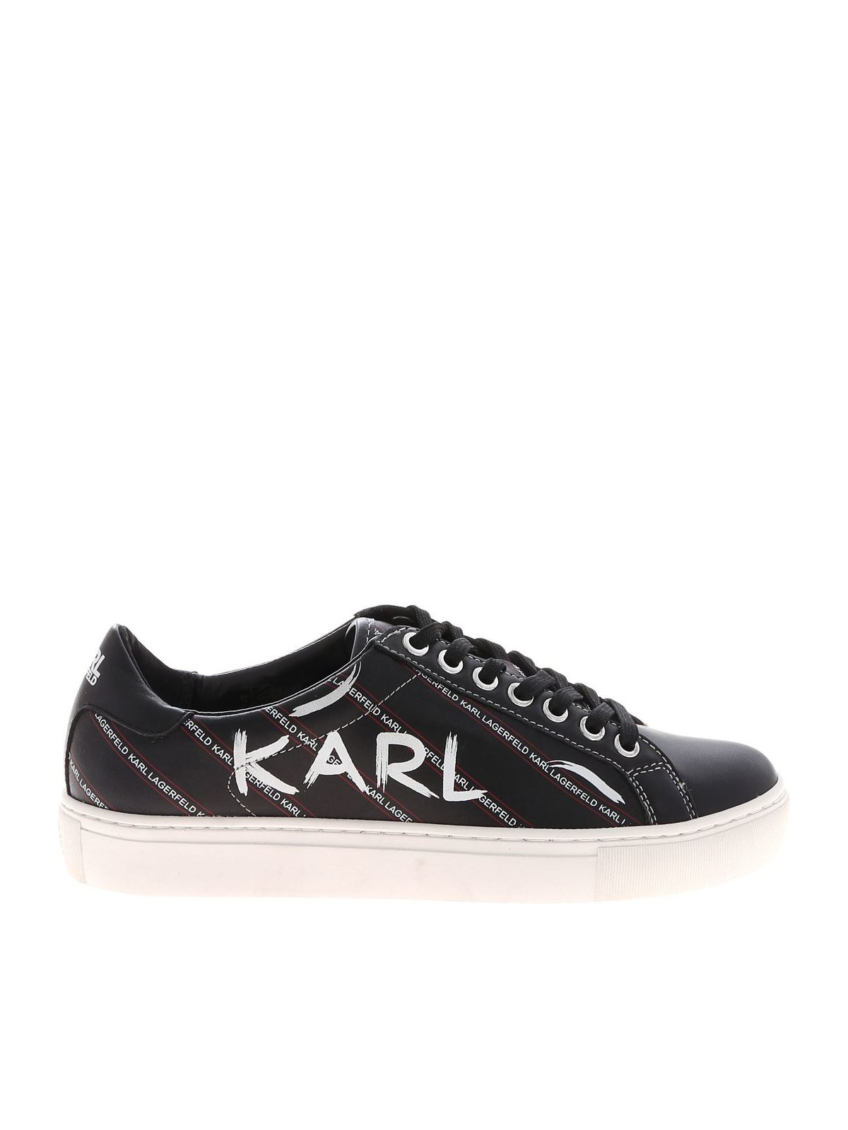 Kupsole Icon sneakers in black KL61028001 (KARL LAGERFELD / スニーカー ) | KARL LAGERFELD (カール・ラガーフェルド)