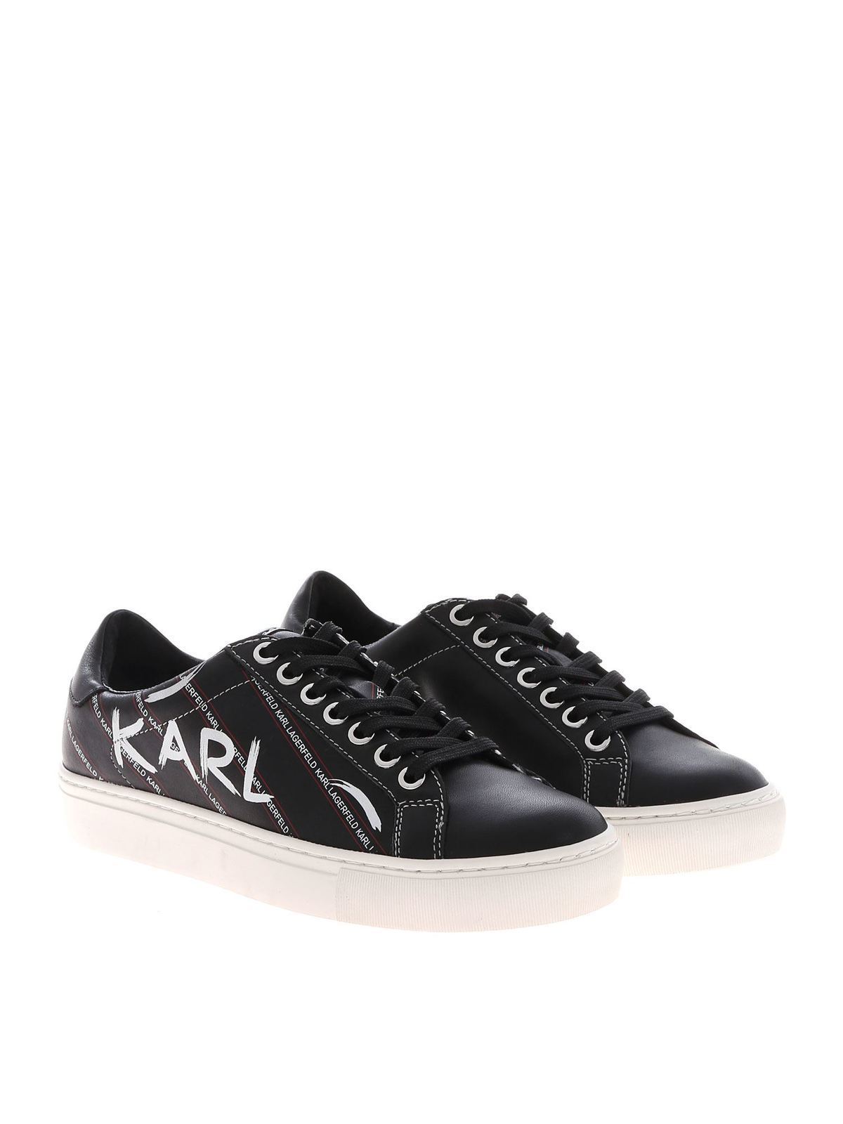 Kupsole Icon sneakers in black KL61028001 (KARL LAGERFELD / スニーカー ) | KARL LAGERFELD (カール・ラガーフェルド)(1)