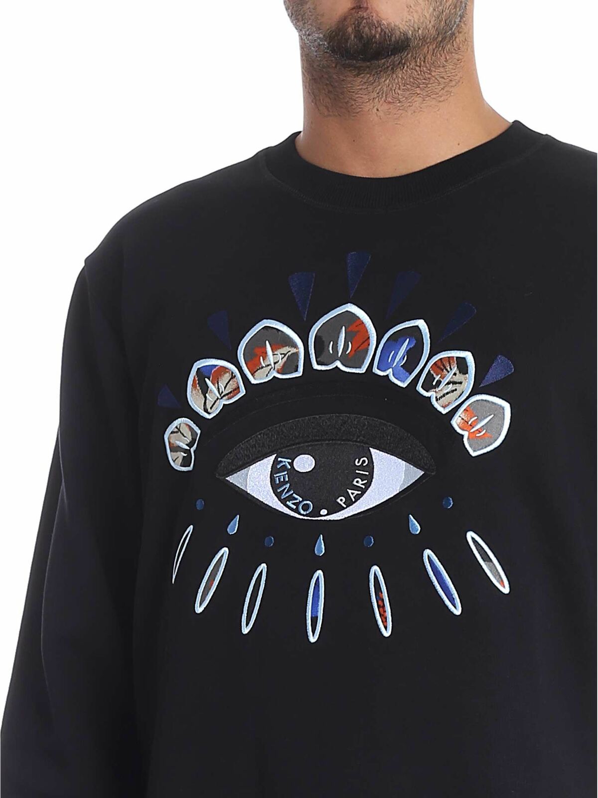 "Indonesian Eyes" black sweatshirt 5SW0924XK99 (KENZO / スウェット・フーディー ) | KENZO (ケンゾー)(3)