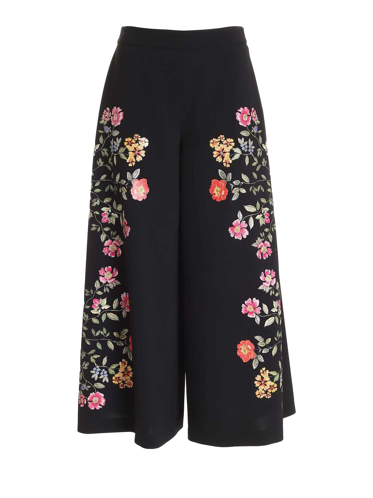 Flower print pants in black 21EV2M0B08150859000 (VIVETTA / パンツ ) | VIVETTA (ヴィヴェッタ)