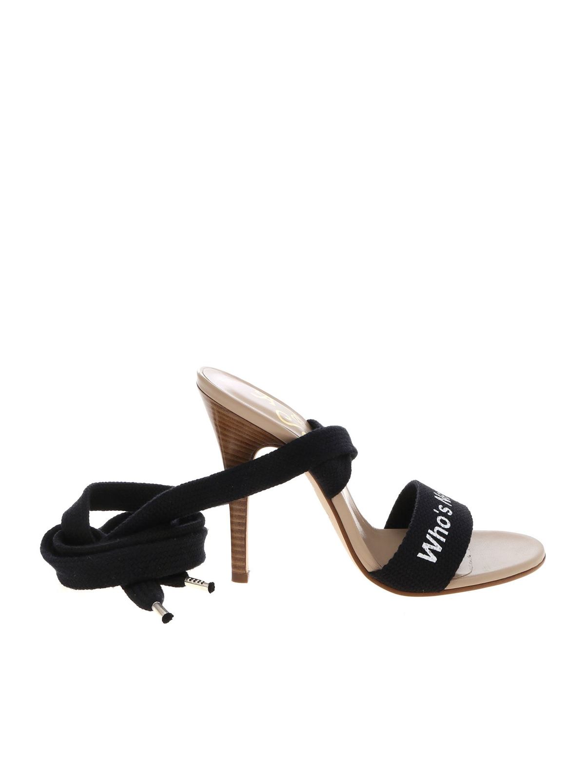 Holiday sandals in gray and black 7403002210990N101 (Vivienne Westwood / サンダル ) | Vivienne Westwood (ヴィヴィアン・ウェストウッド)