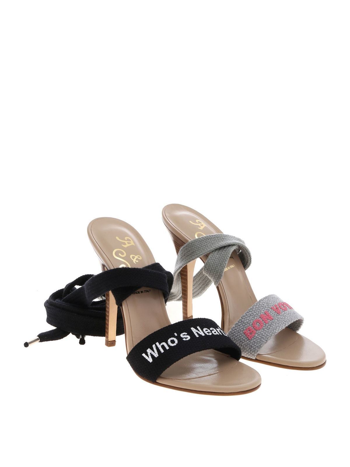 Holiday sandals in gray and black 7403002210990N101 (Vivienne Westwood / サンダル ) | Vivienne Westwood (ヴィヴィアン・ウェストウッド)(1)