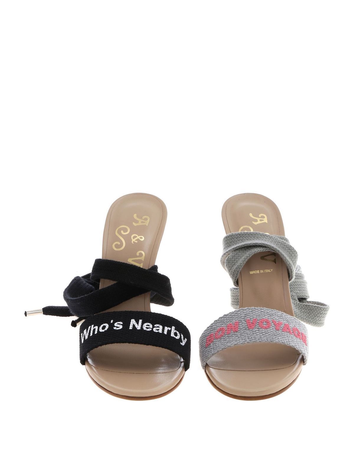 Holiday sandals in gray and black 7403002210990N101 (Vivienne Westwood / サンダル ) | Vivienne Westwood (ヴィヴィアン・ウェストウッド)(2)