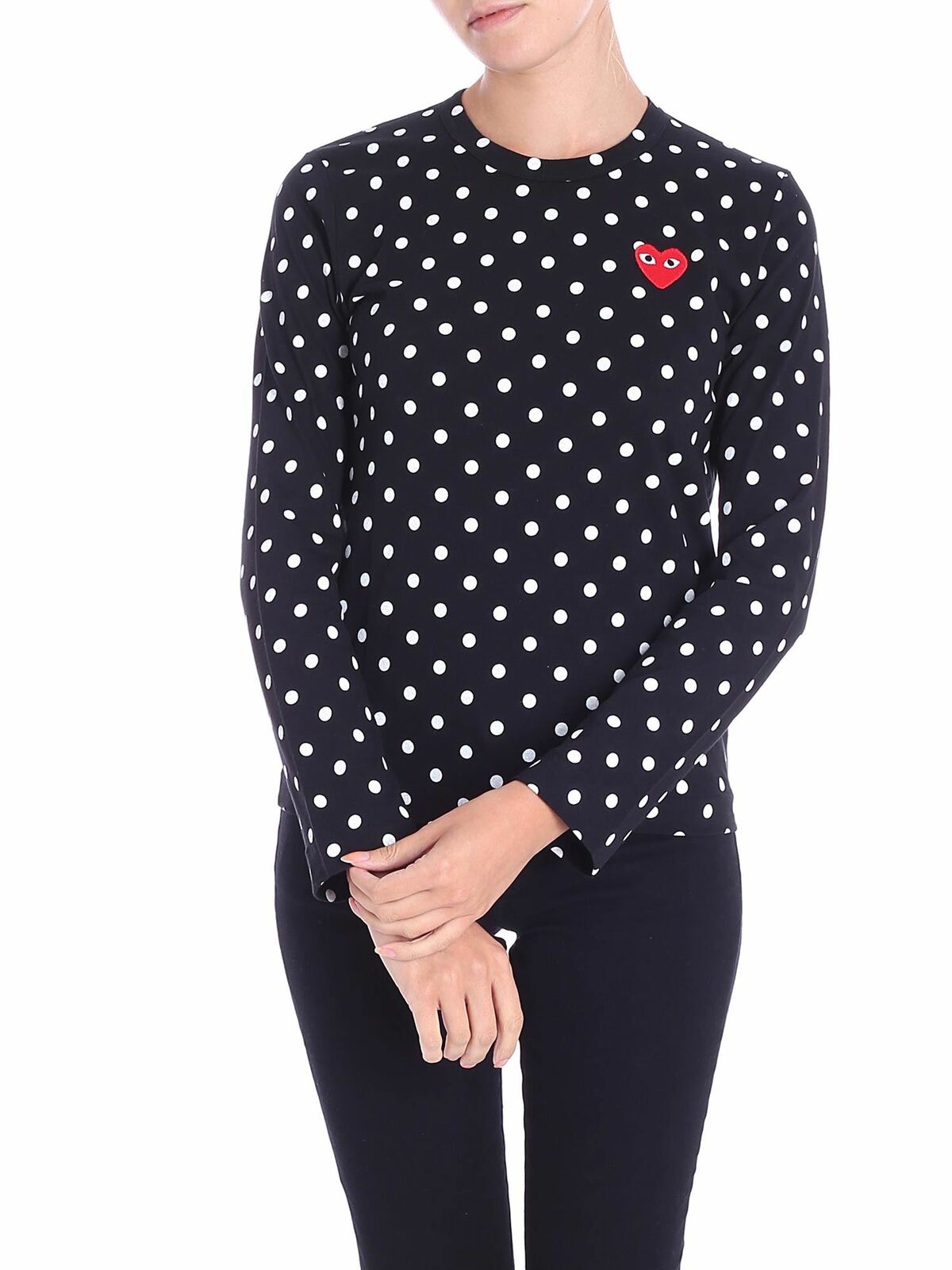Black Red Heart dot T-shirt AZT1650511 (PLAY Comme Des Garçons / Tシャツ・カットソー ) | PLAY Comme Des Garçons (プレイ コムデギャルソン)