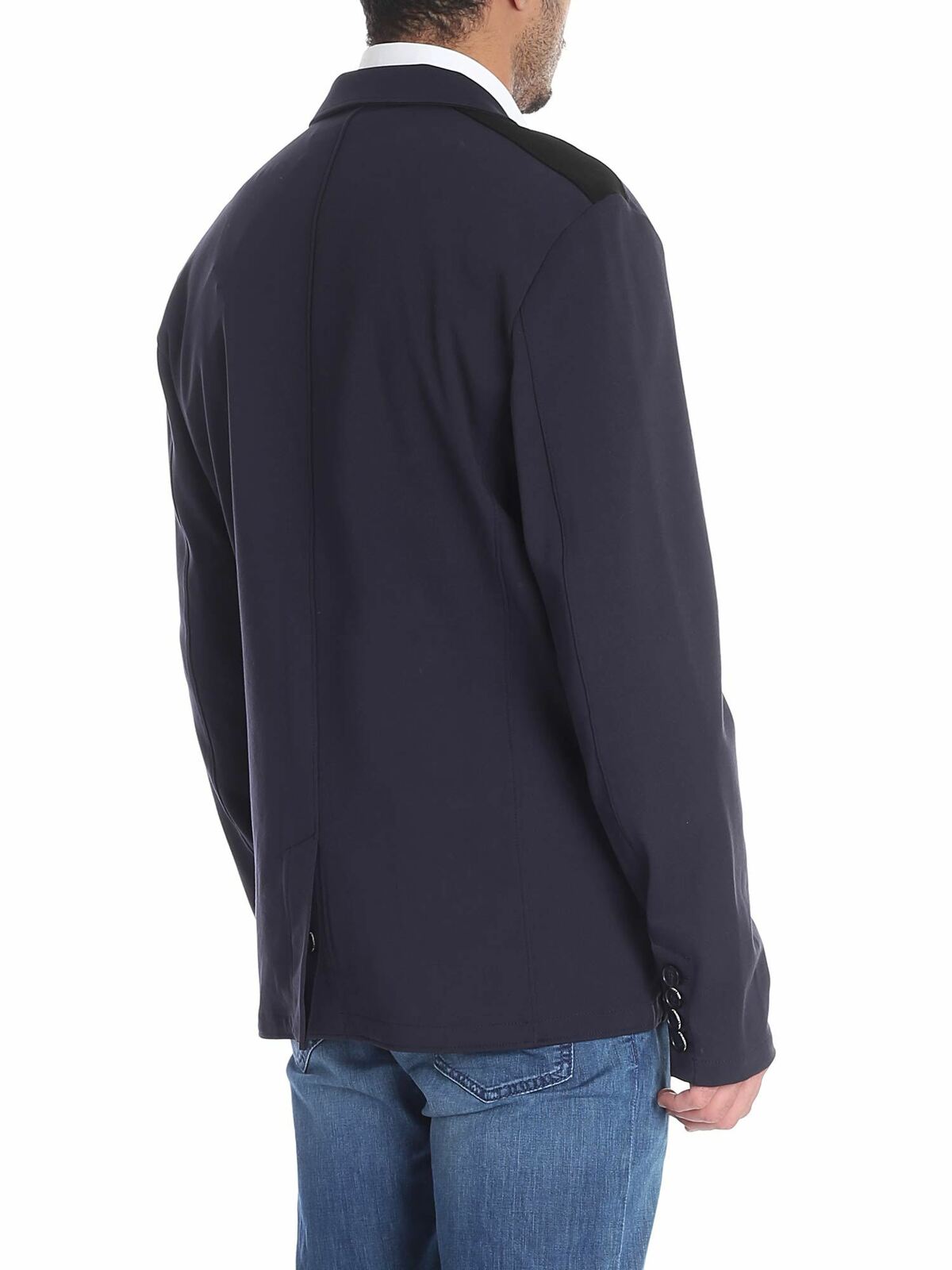 Blue Milano fabric jacket 705030582915690 (KARL LAGERFELD / スーツ・ジャケット ) | KARL LAGERFELD (カール・ラガーフェルド)(2)