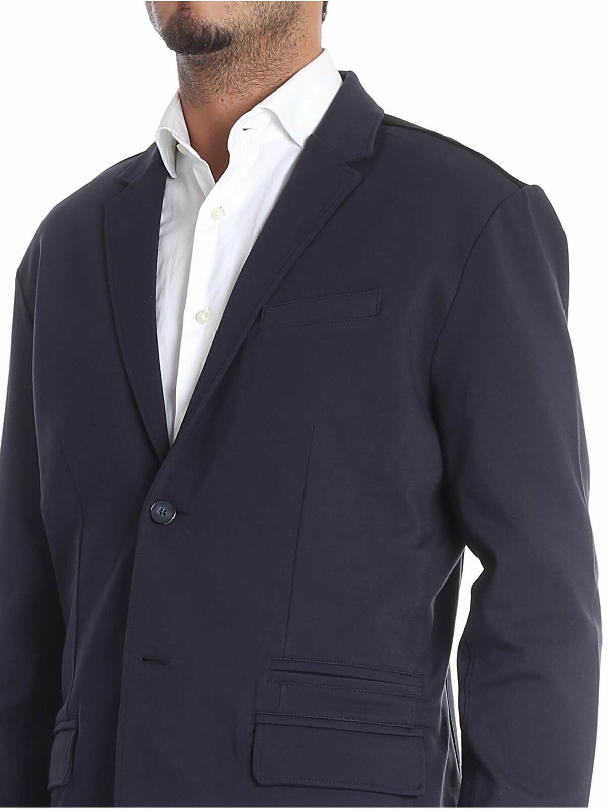 Blue Milano fabric jacket 705030582915690 (KARL LAGERFELD / スーツ・ジャケット ) | KARL LAGERFELD (カール・ラガーフェルド)(3)