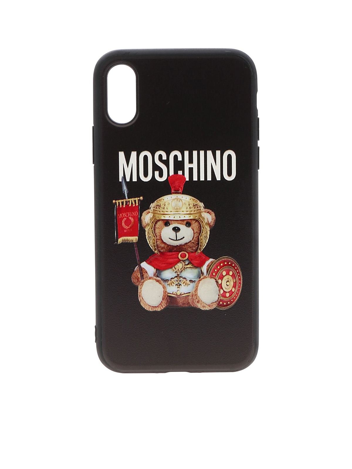 Roman Teddy Bear cover in black 793083012555 (MOSCHINO / テックアイテム ) | MOSCHINO (モスキーノ)