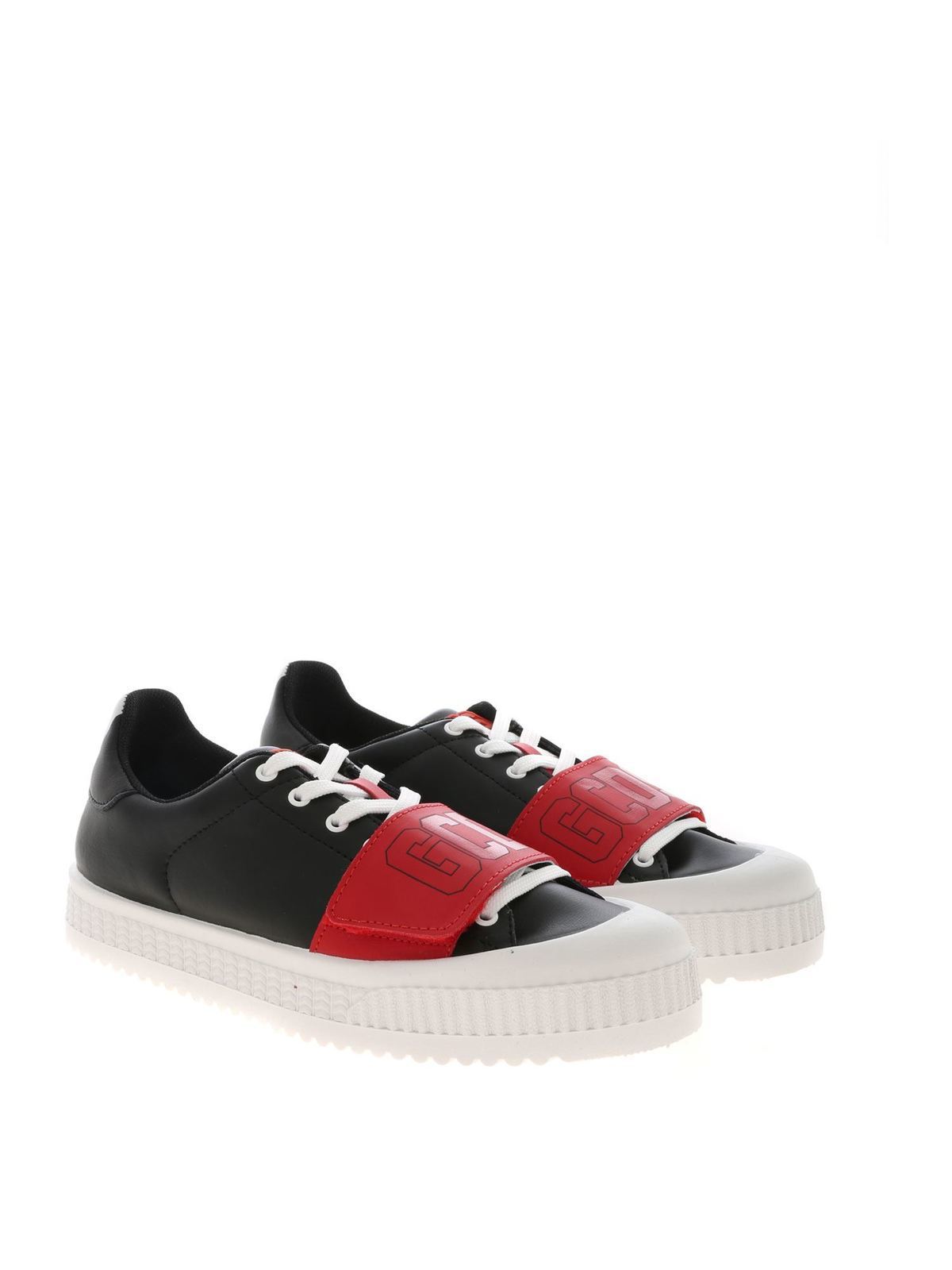 Sneakers in black with red logo detail FW20M01010002 (GCDS / スニーカー ) | GCDS (ジーシーディーエス)(1)