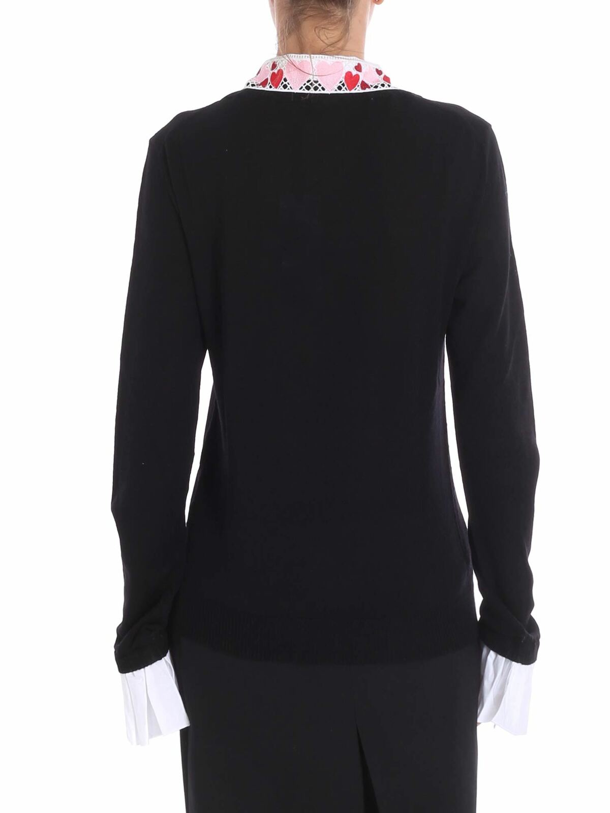 Zucchi black sweater with shirt neckline 84VV719999 (VIVETTA / ニット・セーター・カーディガン ) | VIVETTA (ヴィヴェッタ)(2)