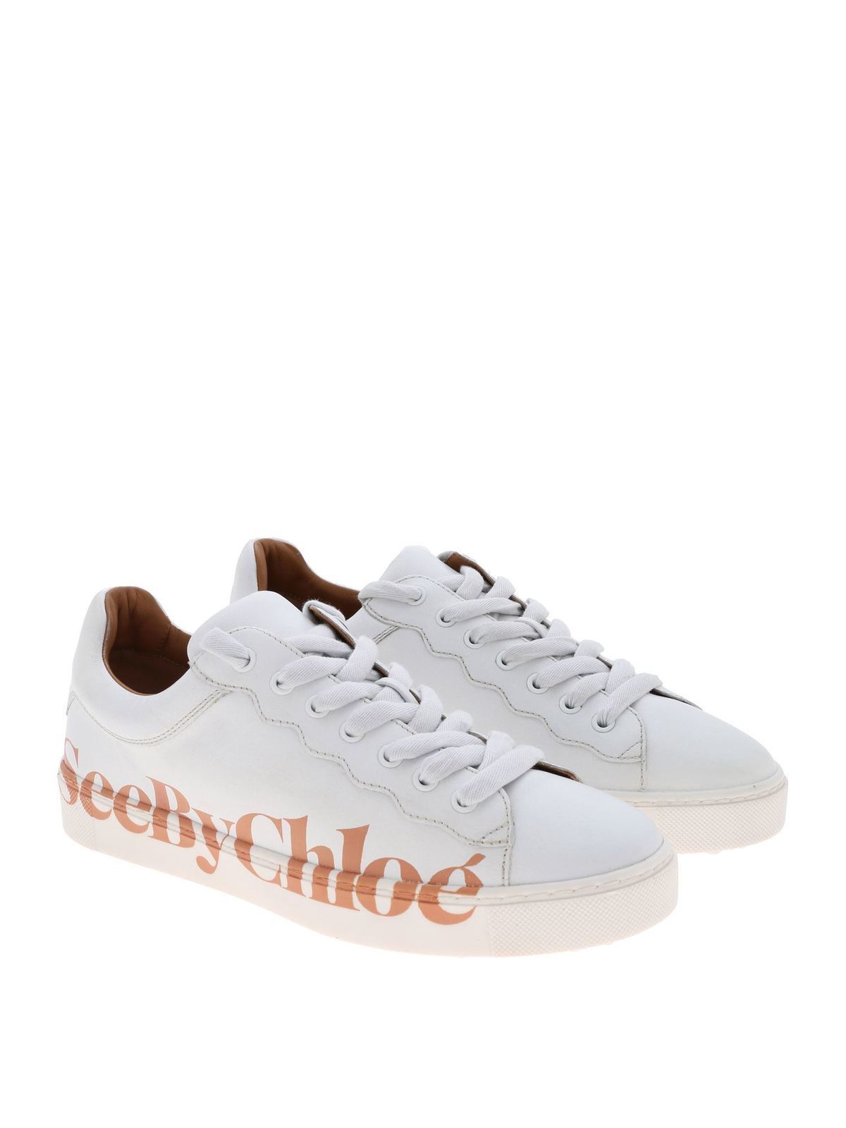 Benares sneakers in white SB33125A101 (See By Chloé / スニーカー ) | See By Chloé (シーバイクロエ)(1)