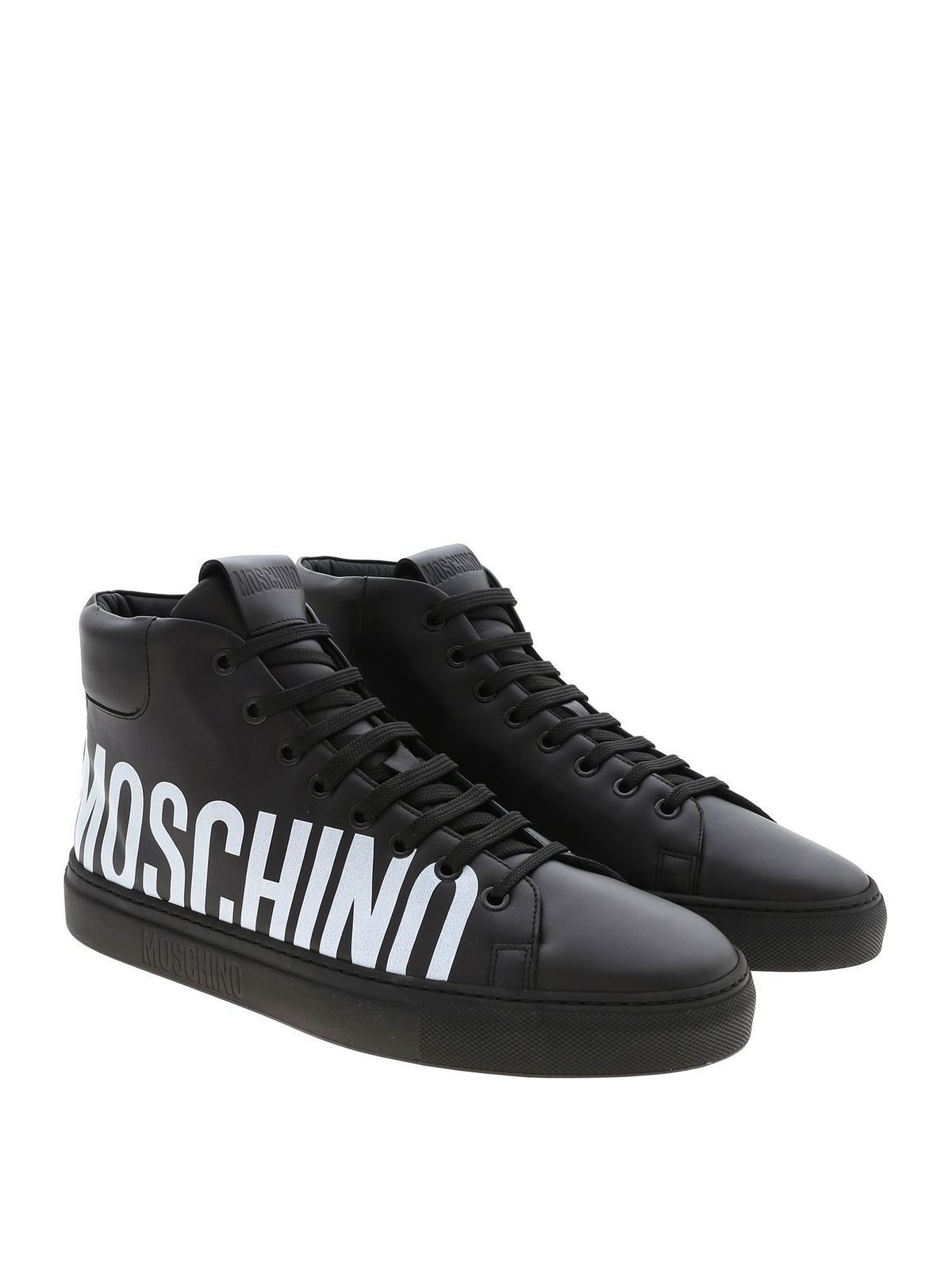 Logo print leather sneakers MB15052G08GA0000 (MOSCHINO / スニーカー ) | MOSCHINO (モスキーノ)(1)
