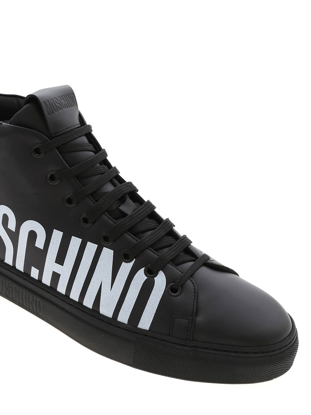 Logo print leather sneakers MB15052G08GA0000 (MOSCHINO / スニーカー ) | MOSCHINO (モスキーノ)(4)