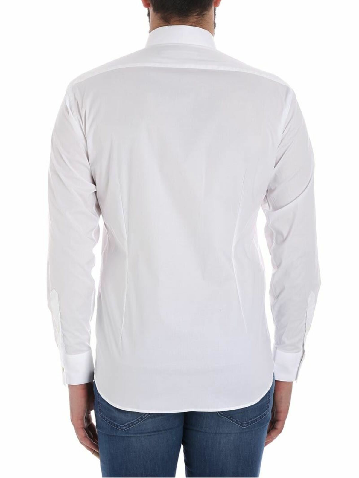 White cotton shirt 60600668169910 (KARL LAGERFELD / シャツ・ブラウス ) | KARL LAGERFELD (カール・ラガーフェルド)(2)