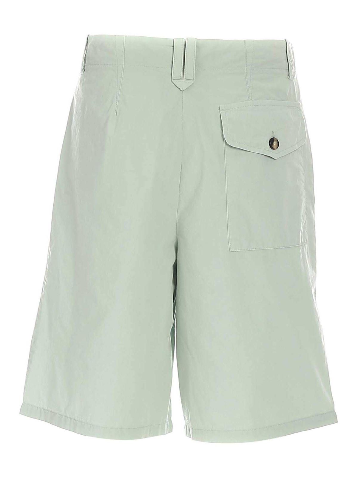 Logo embroidery bermuda shorts in light green FB55SH2959DF61 (KENZO / ショートパンツ ) | KENZO (ケンゾー)(1)