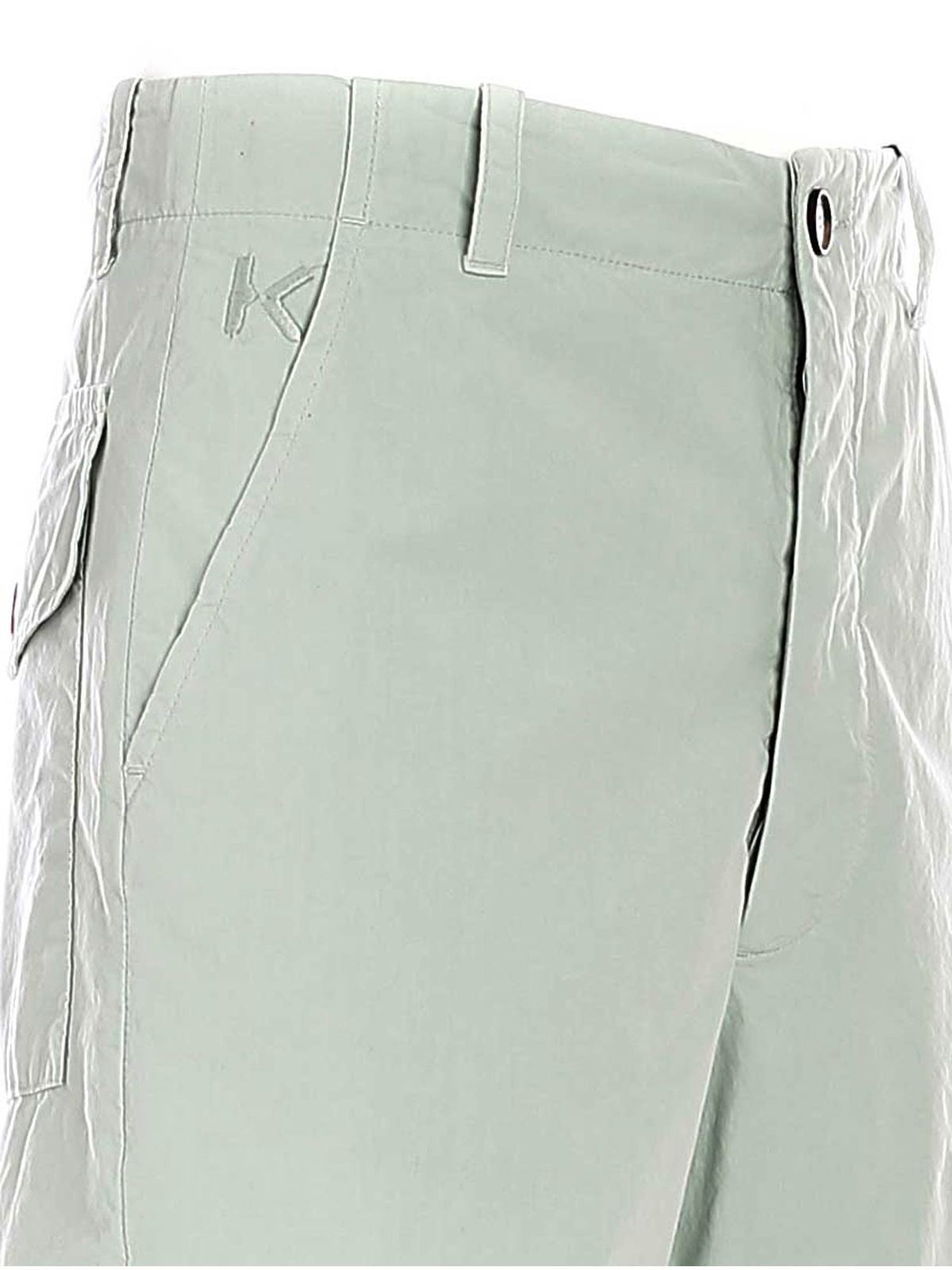 Logo embroidery bermuda shorts in light green FB55SH2959DF61 (KENZO / ショートパンツ ) | KENZO (ケンゾー)(2)
