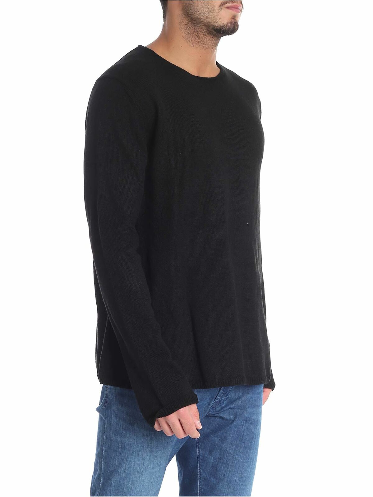 Black knitted crewneck pullover W265101 (Comme Des Garçons SHIRT / ニット・セーター・カーディガン ) | Comme Des Garçons SHIRT (コムデギャルソン シャツ)(1)