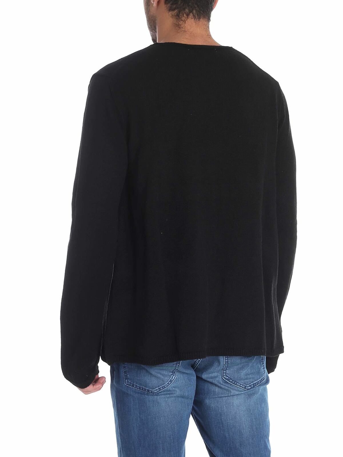 Black knitted crewneck pullover W265101 (Comme Des Garçons SHIRT / ニット・セーター・カーディガン ) | Comme Des Garçons SHIRT (コムデギャルソン シャツ)(2)