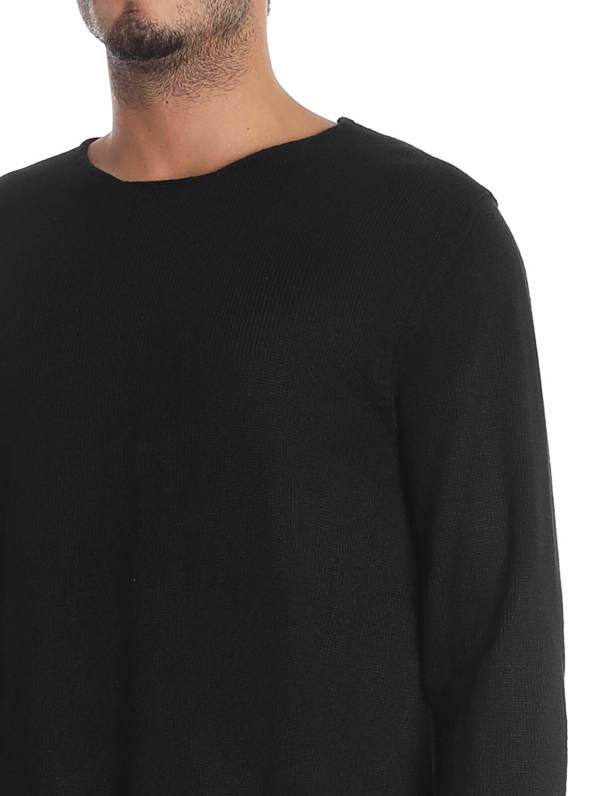 Black knitted crewneck pullover W265101 (Comme Des Garçons SHIRT / ニット・セーター・カーディガン ) | Comme Des Garçons SHIRT (コムデギャルソン シャツ)(3)