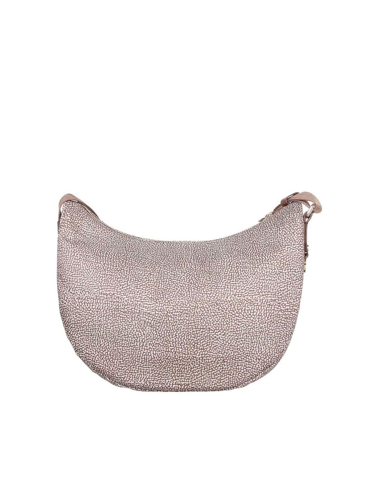 Luna medium bag in brown 934108I15994 (BORBONESE / ハンドバッグ・ショルダーバッグ ) | BORBONESE (ボルボネーゼ)