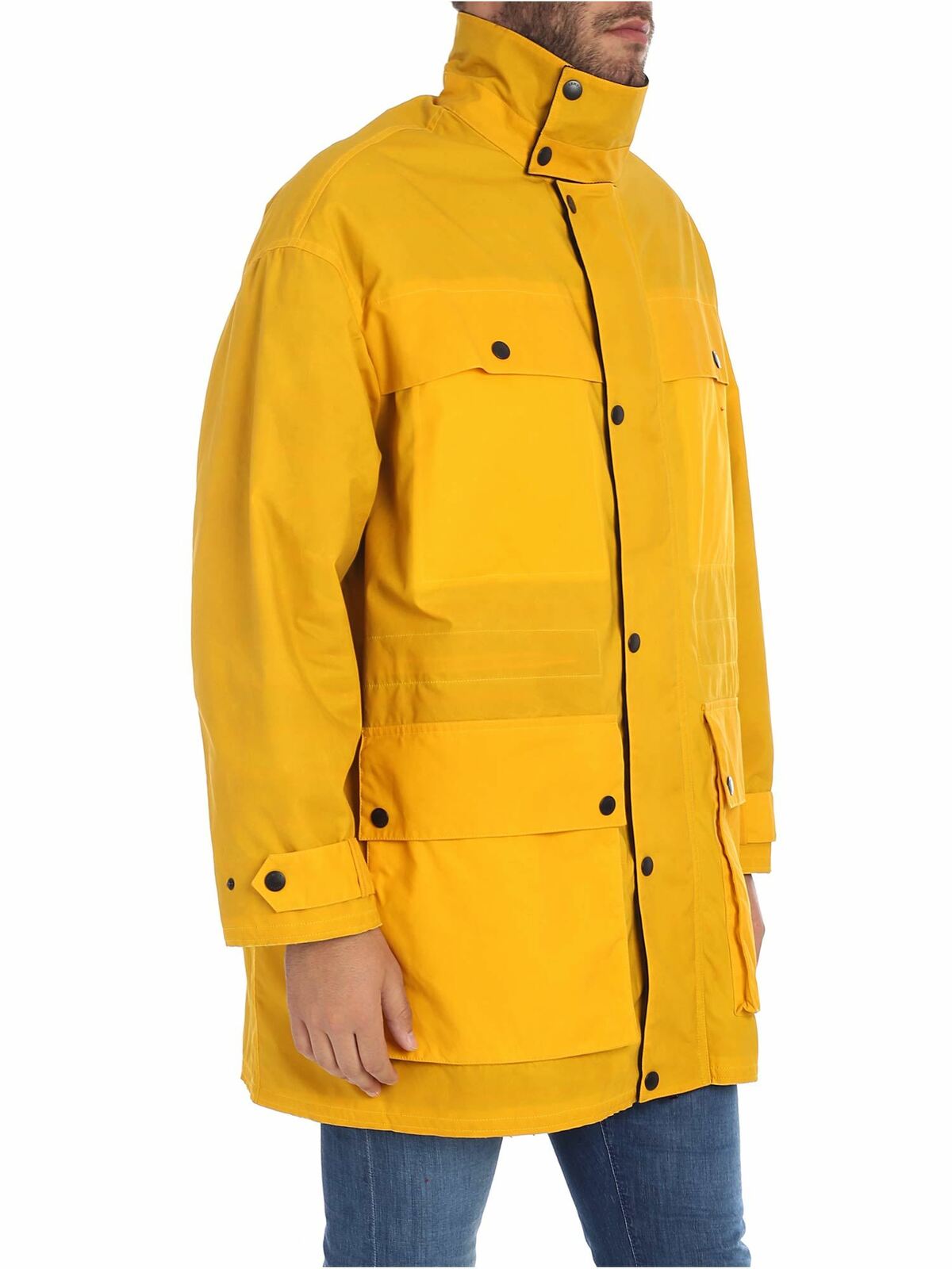 Yellow fabric coat 5OU2051MH39 (KENZO / コート・ダウン ) | KENZO (ケンゾー)(1)
