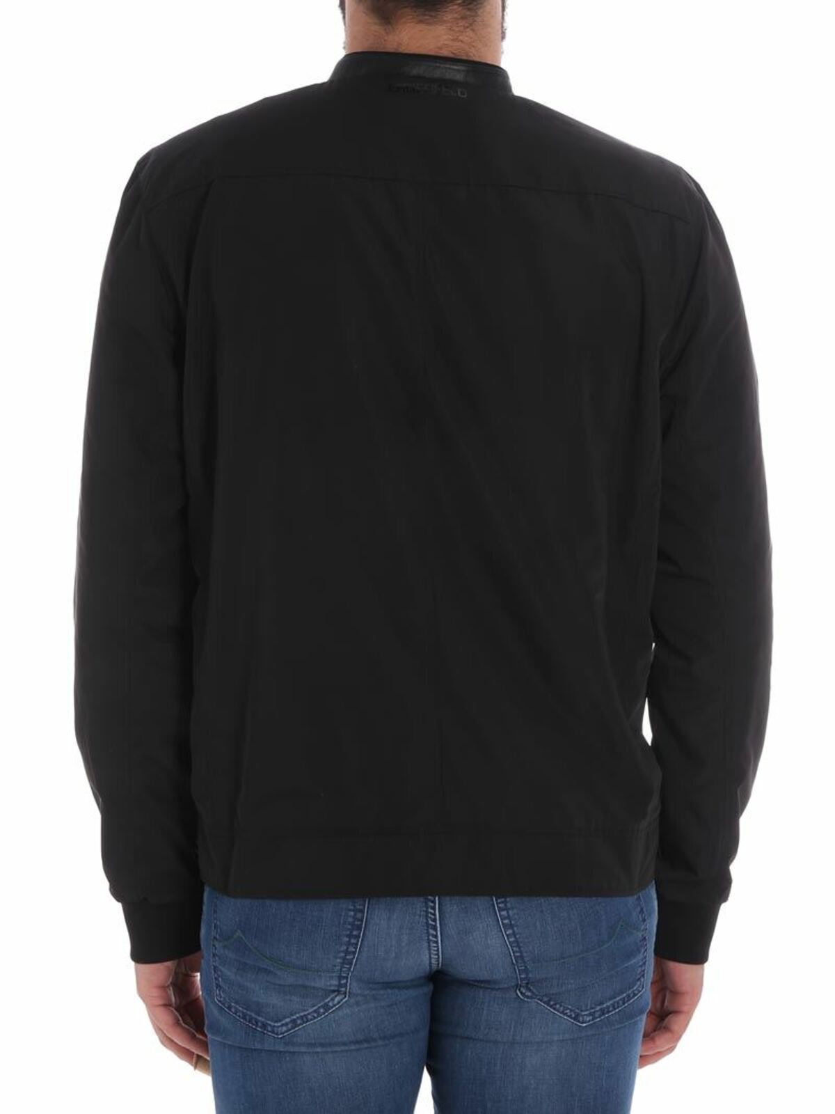 Black technical fabric jacket 706001681901990 (KARL LAGERFELD / カジュアルジャケット・ベスト ) | KARL LAGERFELD (カール・ラガーフェルド)(2)