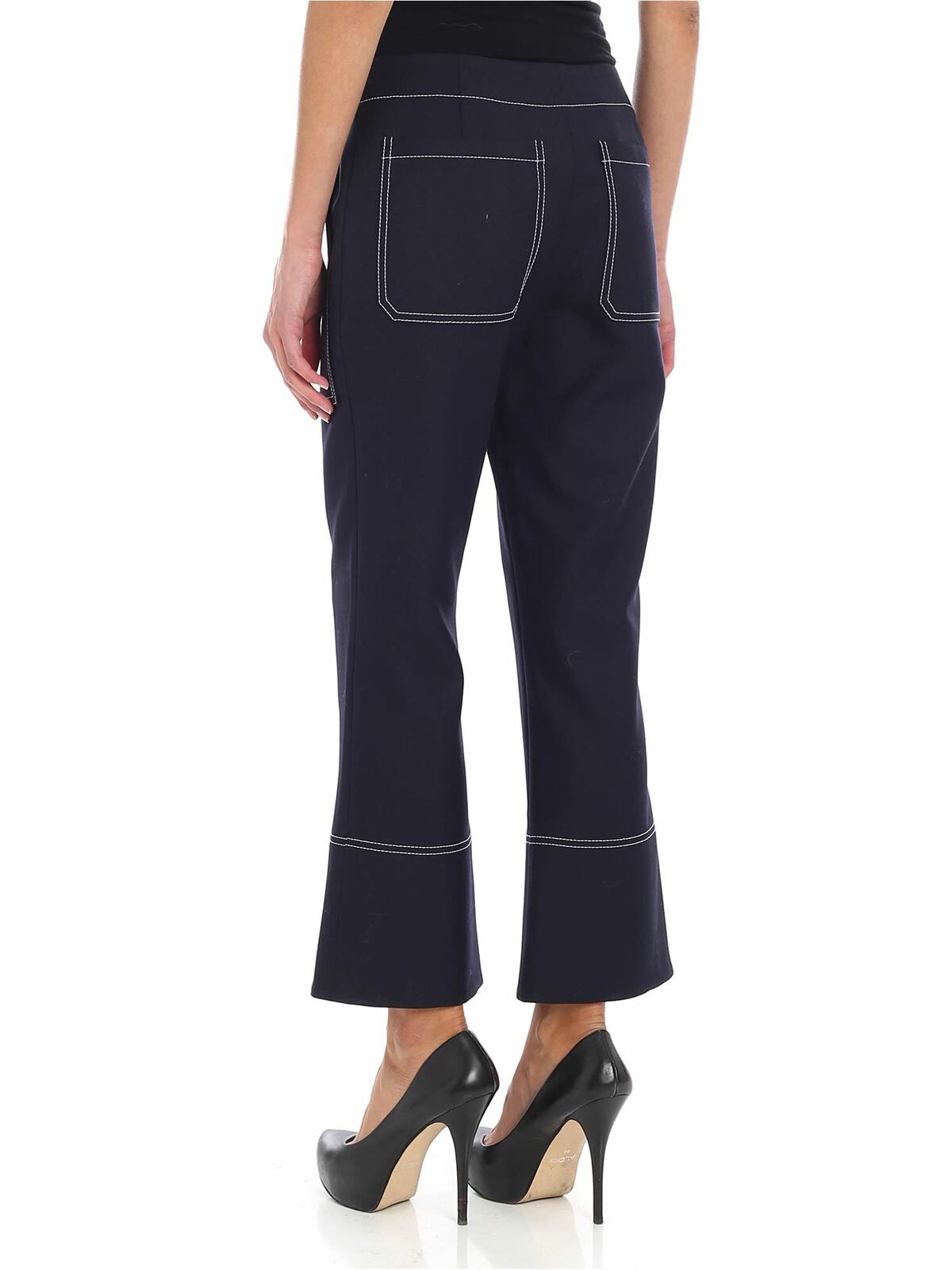 Blue stretch fabric trousers 1PA1845HB76 (KENZO / パンツ ) | KENZO (ケンゾー)(2)