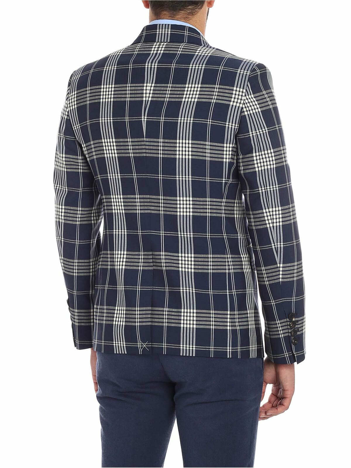 Blue tartan printed jacket S25BN0389S49279002F (Vivienne Westwood / スーツ・ジャケット ) | Vivienne Westwood (ヴィヴィアン・ウェストウッド)(2)