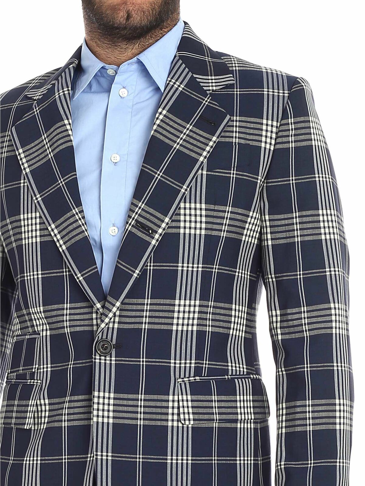 Blue tartan printed jacket S25BN0389S49279002F (Vivienne Westwood / スーツ・ジャケット ) | Vivienne Westwood (ヴィヴィアン・ウェストウッド)(3)