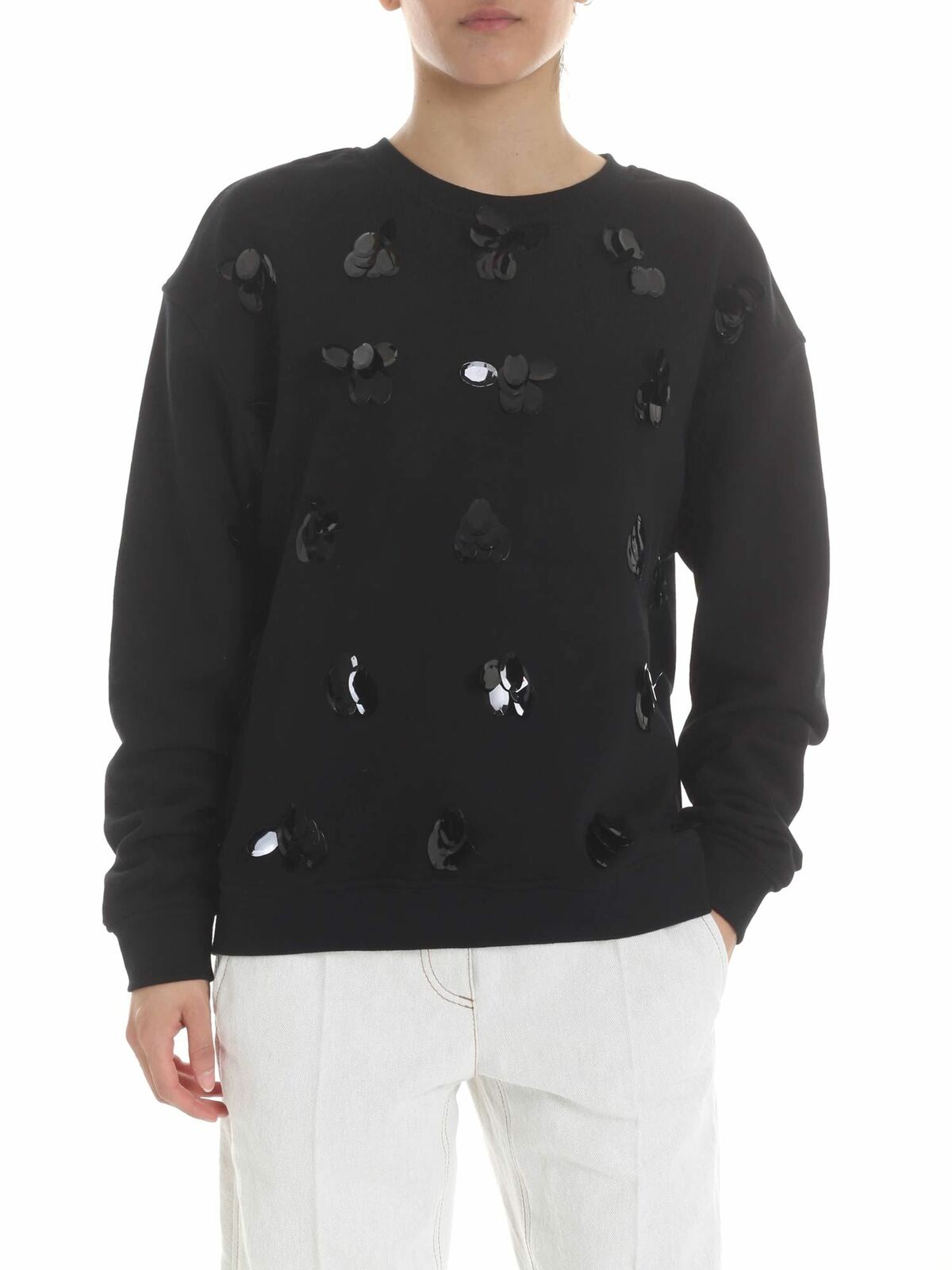 Decorated sweatshirt in black 472273RMH251000 (McQ / スウェット・フーディー ) | McQ (マックキュー)
