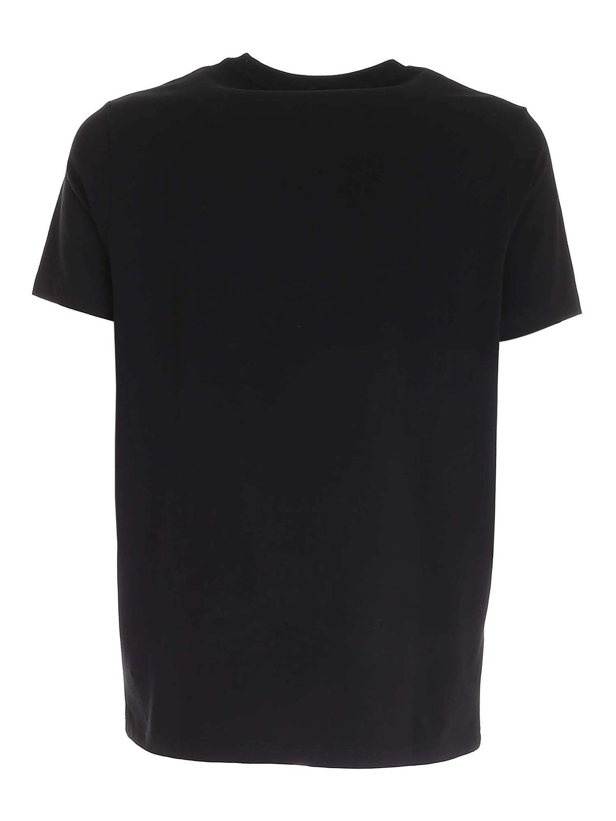 White print T-shirt in black 755032511221990 (KARL LAGERFELD / Tシャツ・カットソー ) | KARL LAGERFELD (カール・ラガーフェルド)(1)