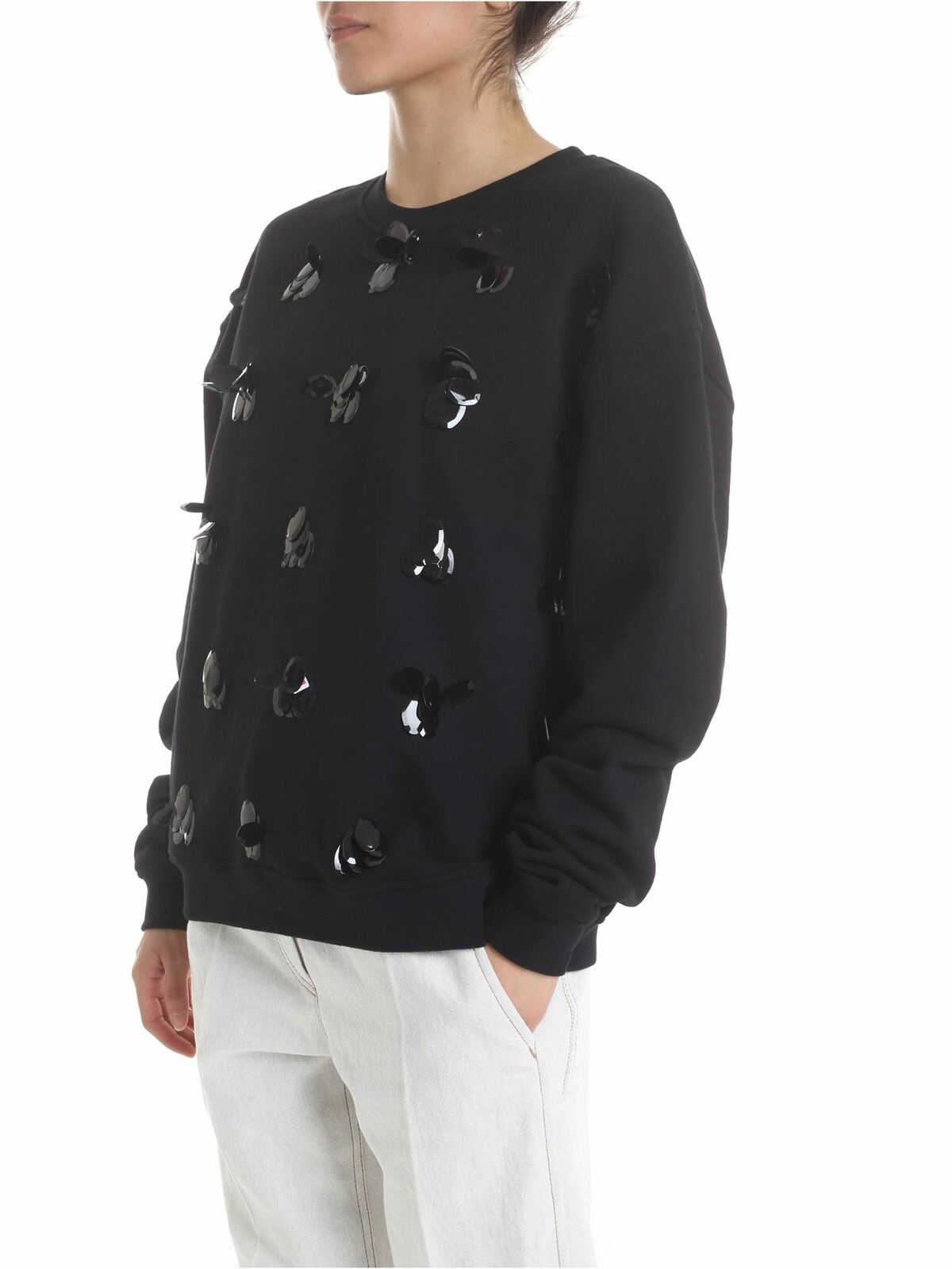 Decorated sweatshirt in black 472273RMH251000 (McQ / スウェット・フーディー ) | McQ (マックキュー)(1)
