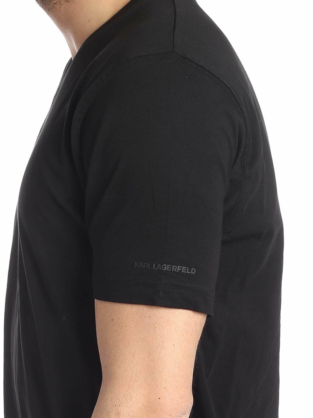 Set of 2 black T-shirts 765001500298990 (KARL LAGERFELD / Tシャツ・カットソー ) | KARL LAGERFELD (カール・ラガーフェルド)(3)