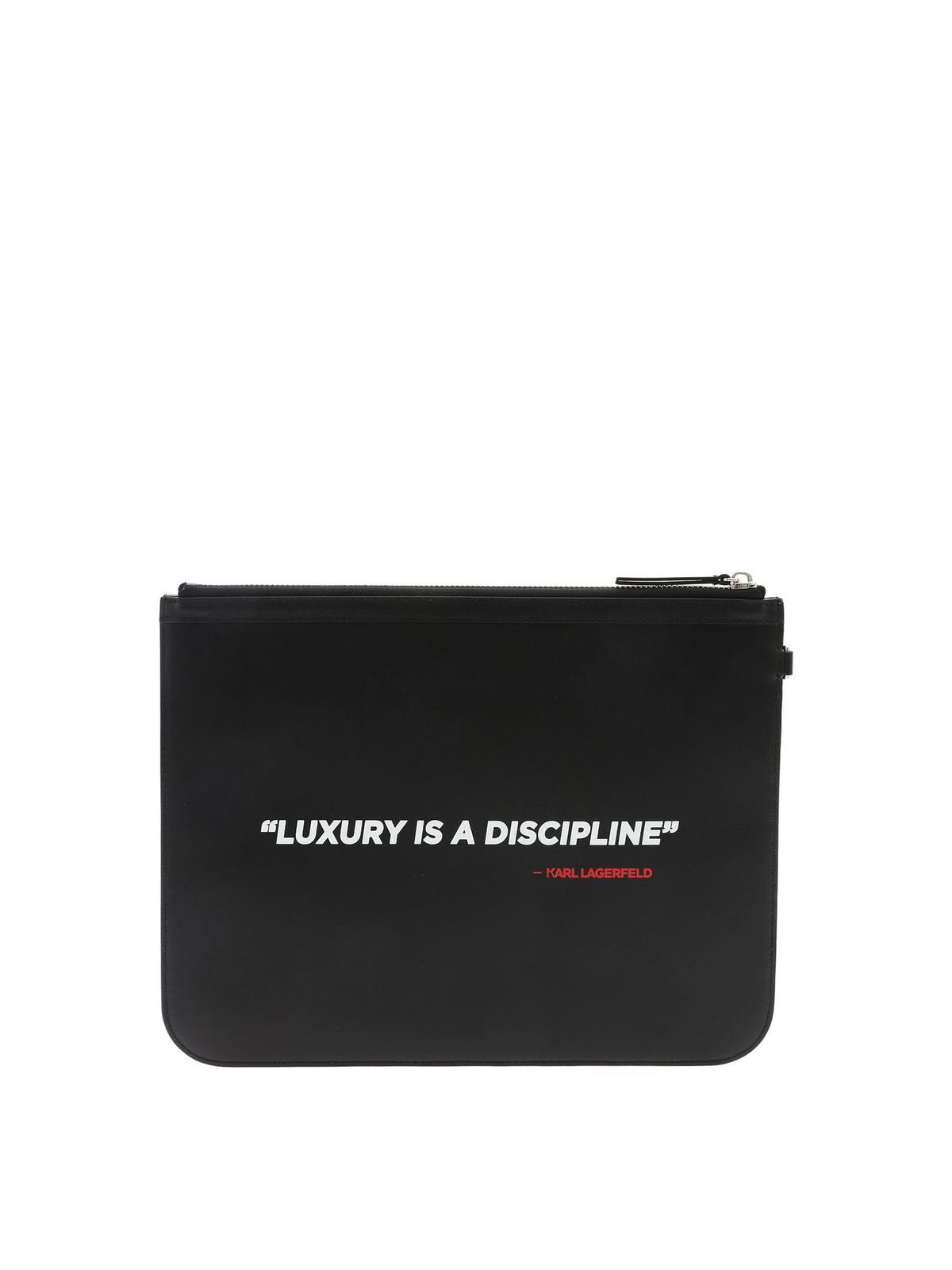 Karl Legend clutch bag in black 201W3259BLACK (KARL LAGERFELD / クラッチバッグ・ポーチ ) | KARL LAGERFELD (カール・ラガーフェルド)(1)