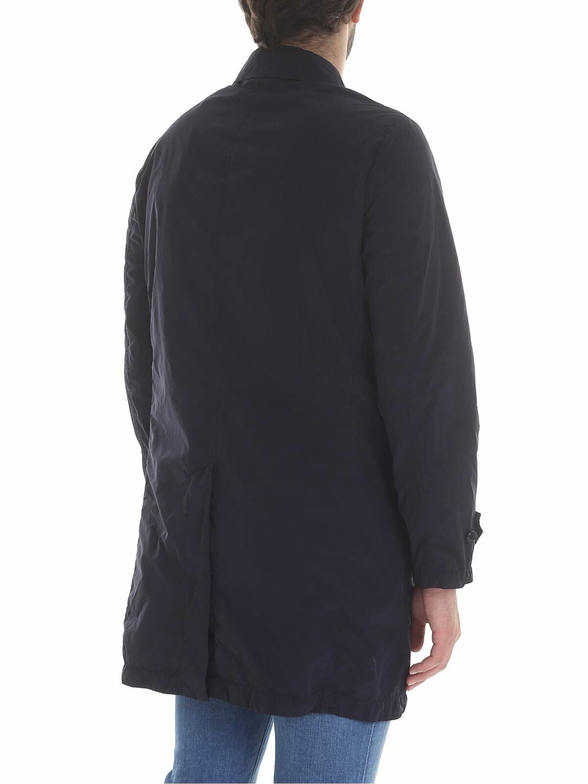Lemon overcoat in blue I502F97385098 (ASPESI / コート・ダウン ) | ASPESI (アスペジ)(2)