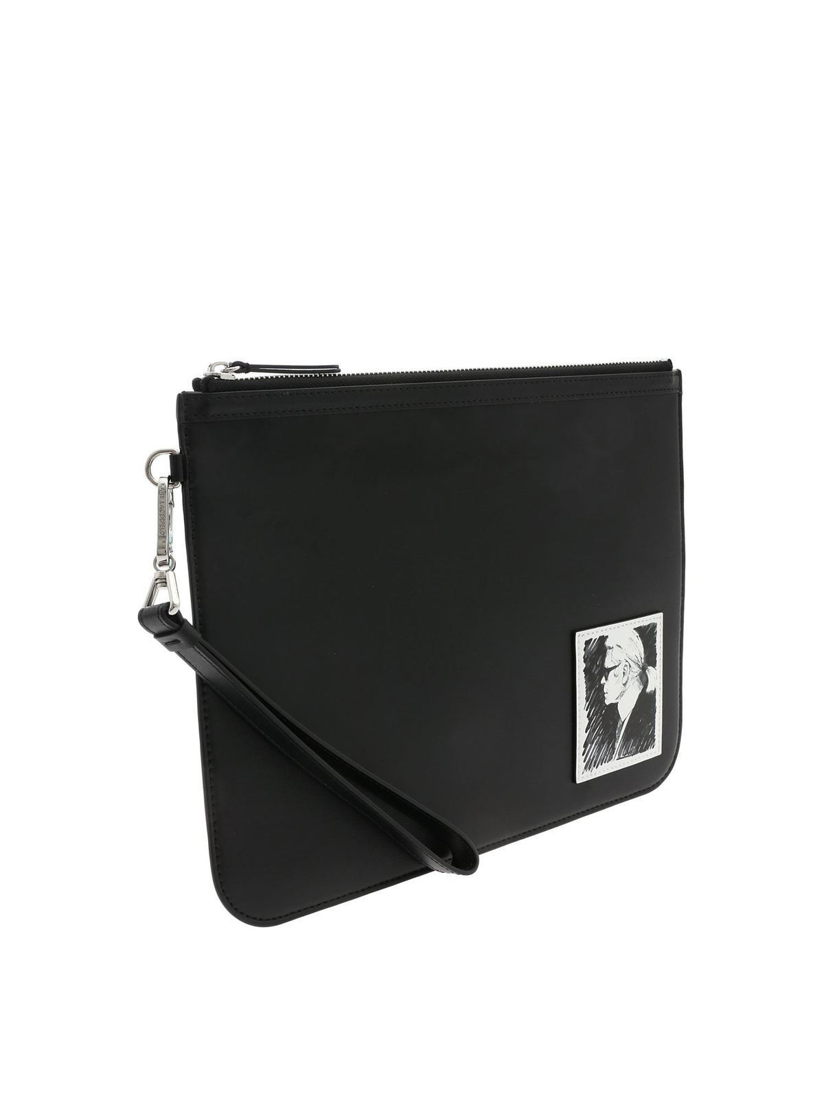 Karl Legend clutch bag in black 201W3259BLACK (KARL LAGERFELD / クラッチバッグ・ポーチ ) | KARL LAGERFELD (カール・ラガーフェルド)(2)