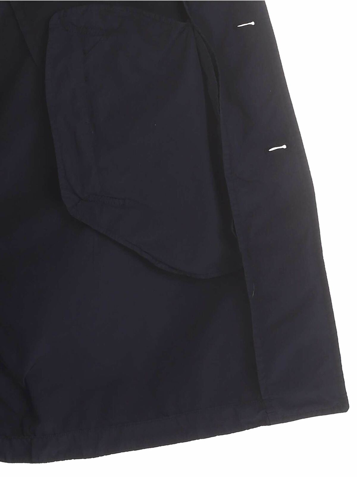 Lemon overcoat in blue I502F97385098 (ASPESI / コート・ダウン ) | ASPESI (アスペジ)(4)