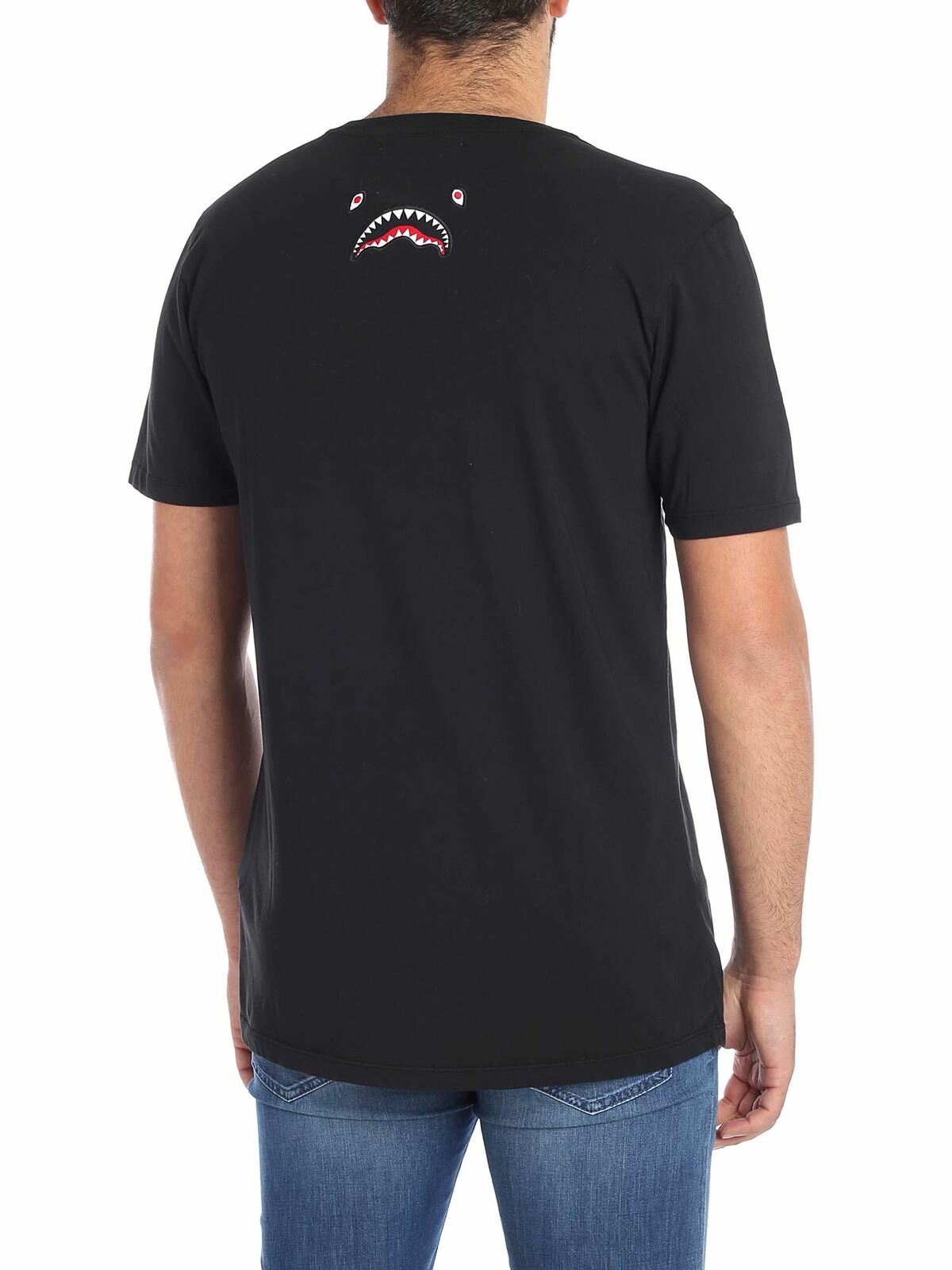 Black T-shirt with contrasted logo 9100T001BLK (SPRAYGROUND / Tシャツ・カットソー ) | SPRAYGROUND (スプレーグラウンド)(2)
