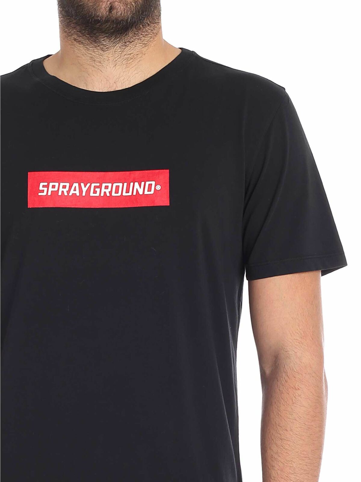 Black T-shirt with contrasted logo 9100T001BLK (SPRAYGROUND / Tシャツ・カットソー ) | SPRAYGROUND (スプレーグラウンド)(3)