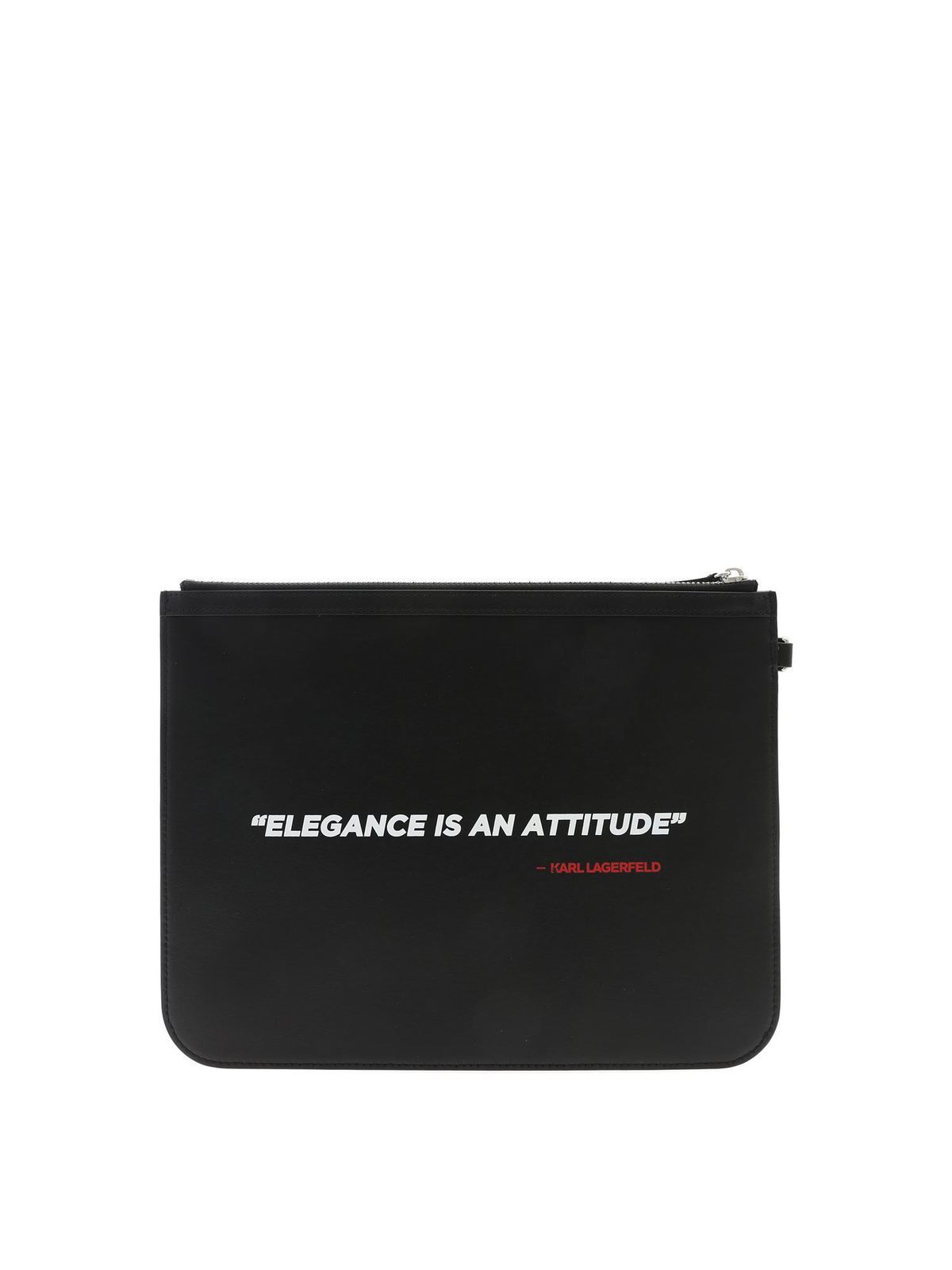 Karl Legend clutch bag in black 200W3206BLACK (KARL LAGERFELD / クラッチバッグ・ポーチ ) | KARL LAGERFELD (カール・ラガーフェルド)(1)